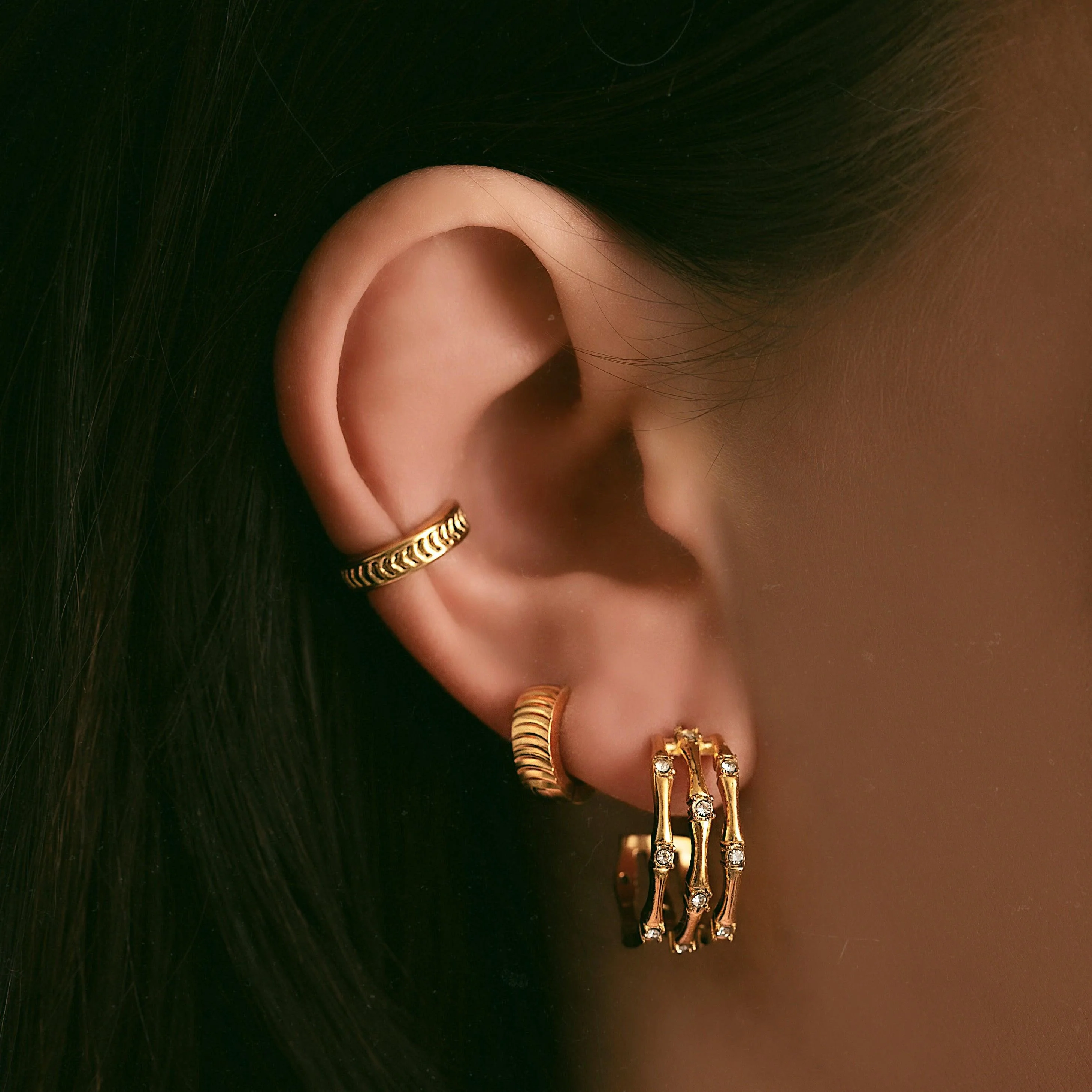 Aimee Huggie Hoop Earrings - Image 6