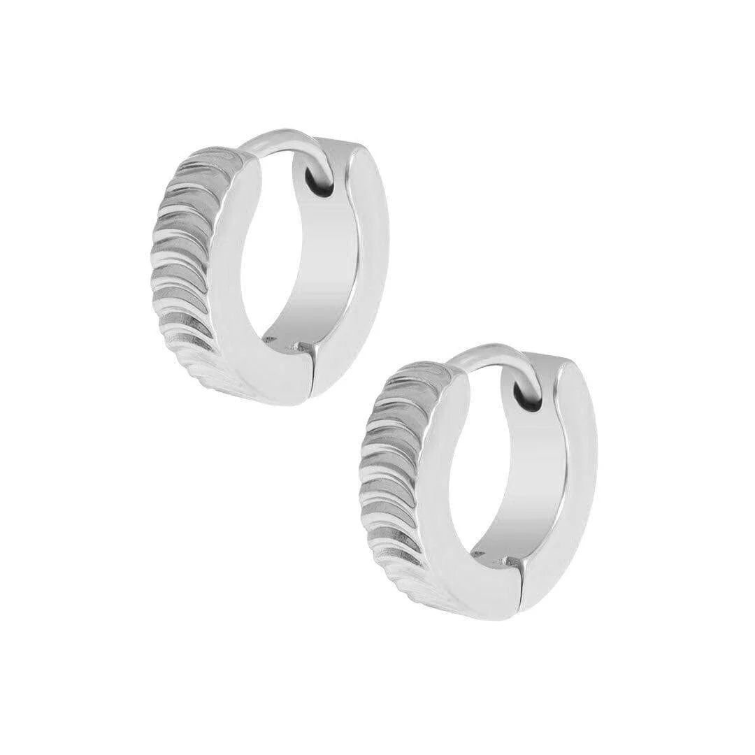 Aimee Huggie Hoop Earrings - Image 7