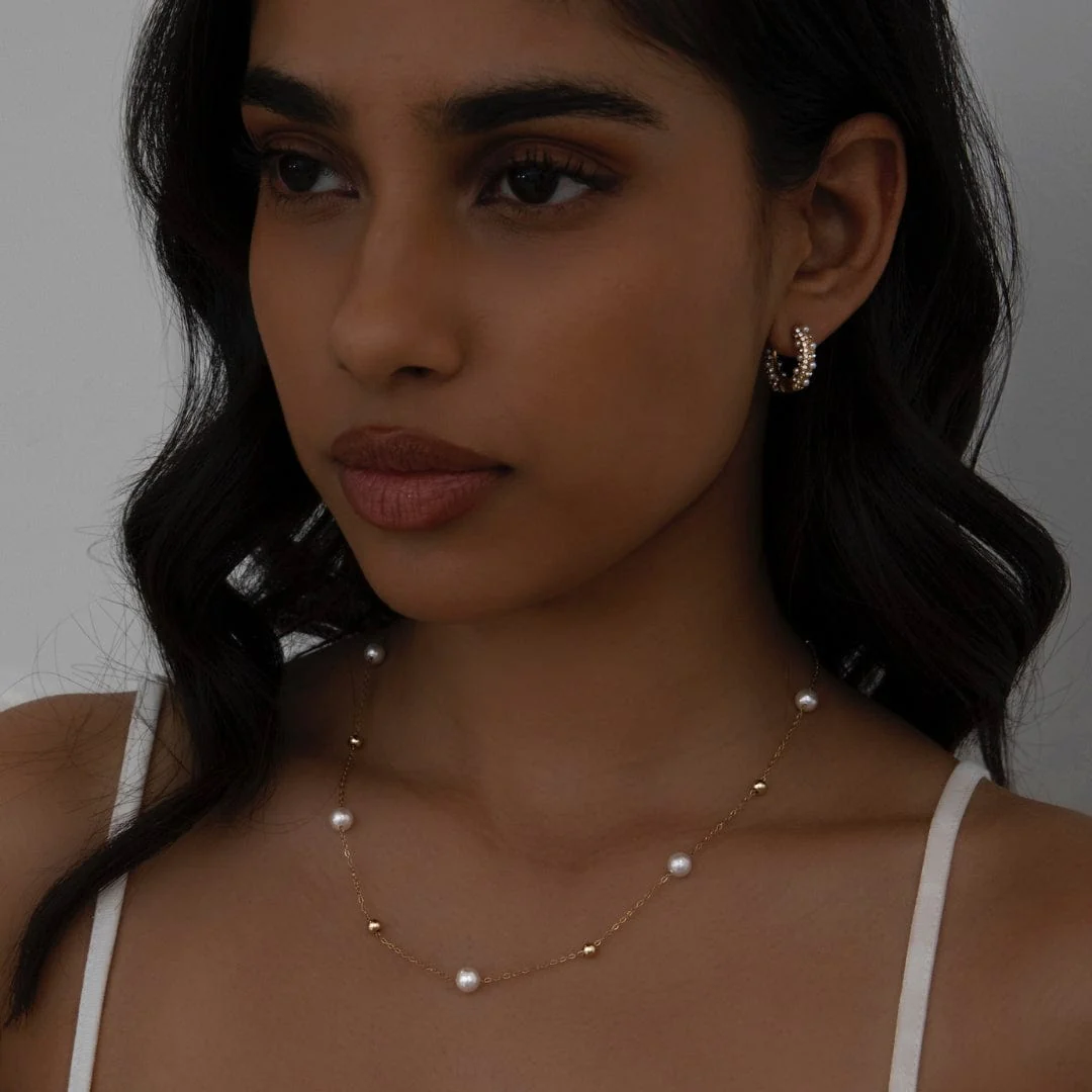Alice Pearl Hoop Earrings - Image 19
