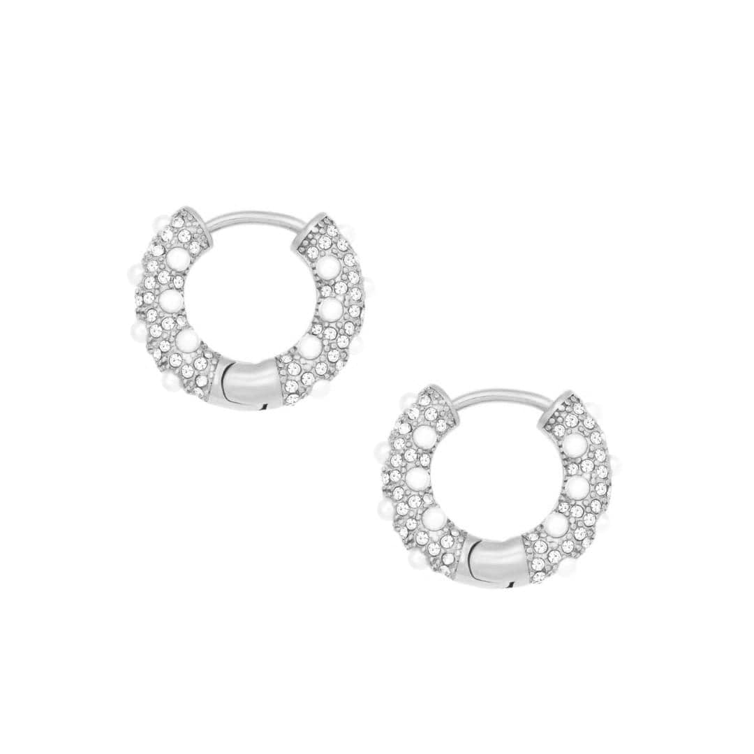 Alice Pearl Hoop Earrings - Image 25