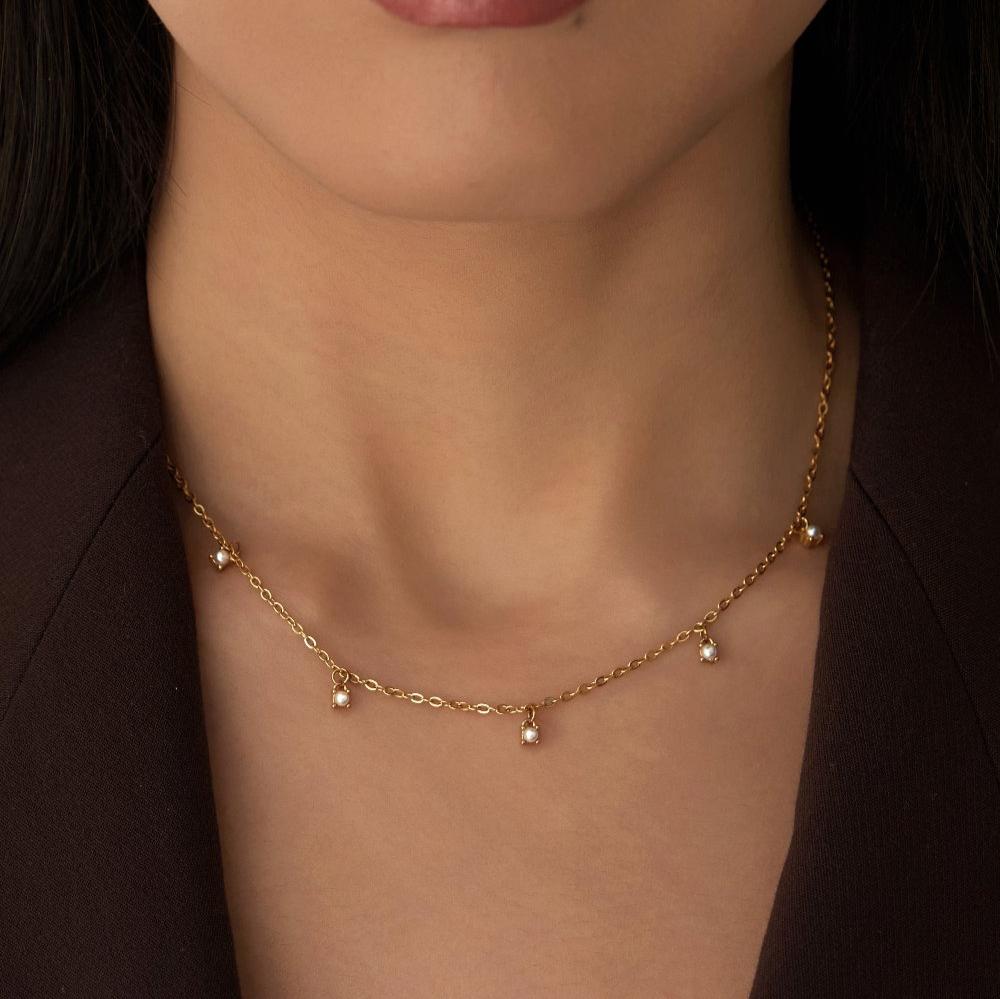 Amelie Pearl Necklace - Image 2