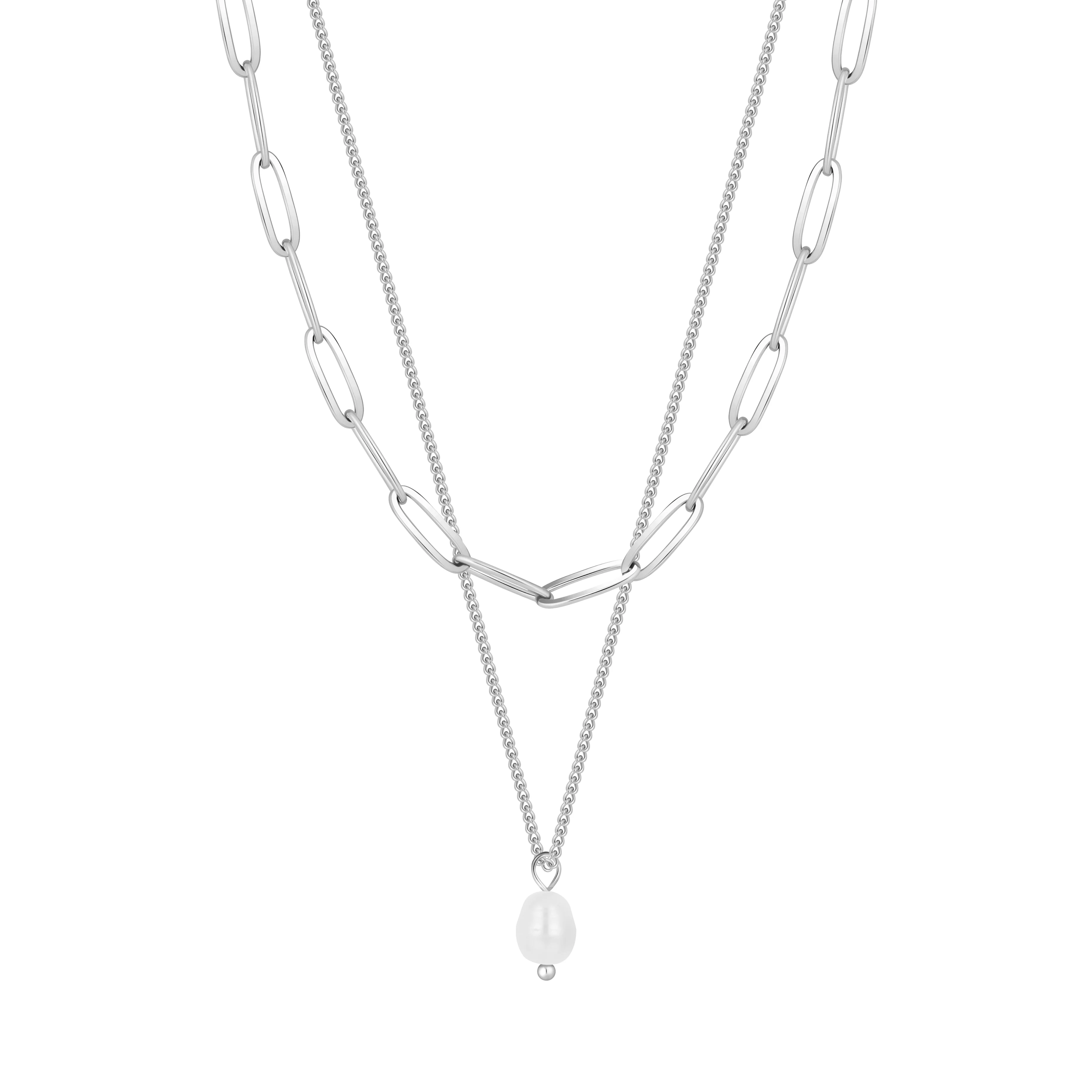 Athelia Pearl Layered Necklace - Image 6