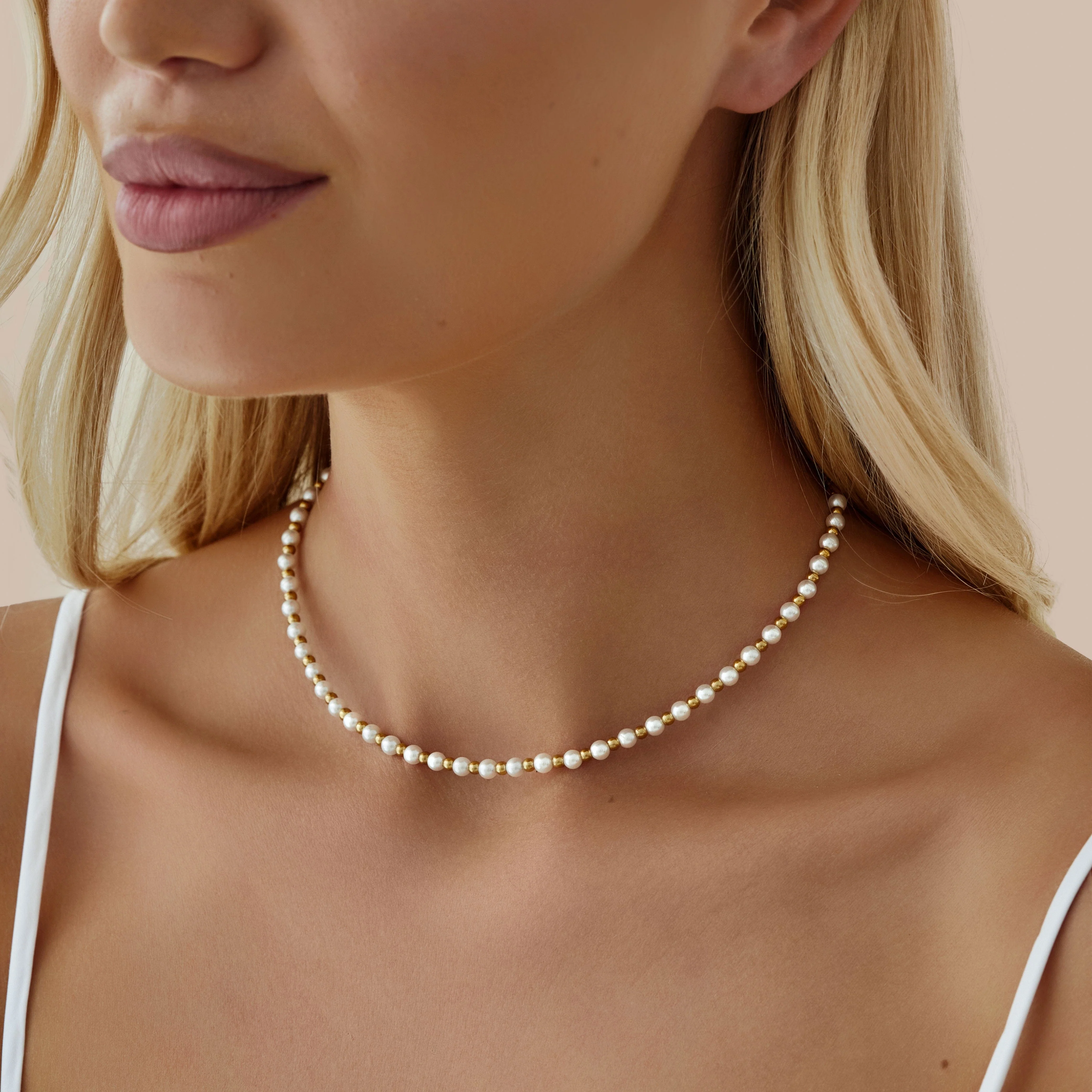 August Pearl Choker / Necklace - Image 2