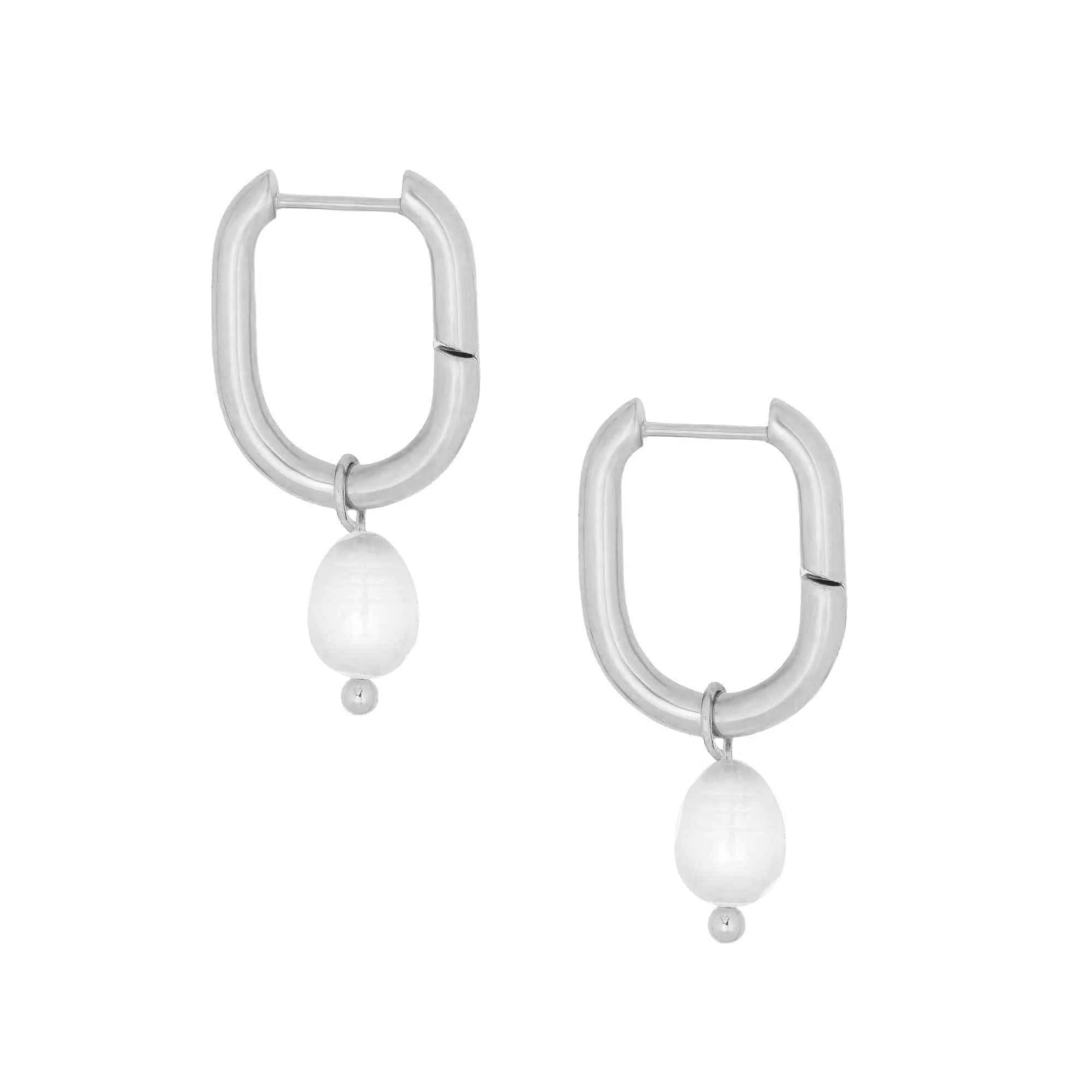 Bora Bora Pearl Hoop Earrings - Image 10
