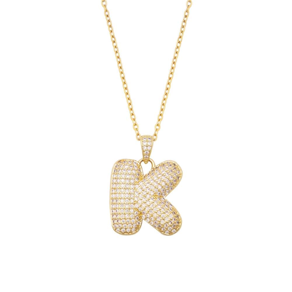 Bubble Initial Necklace
