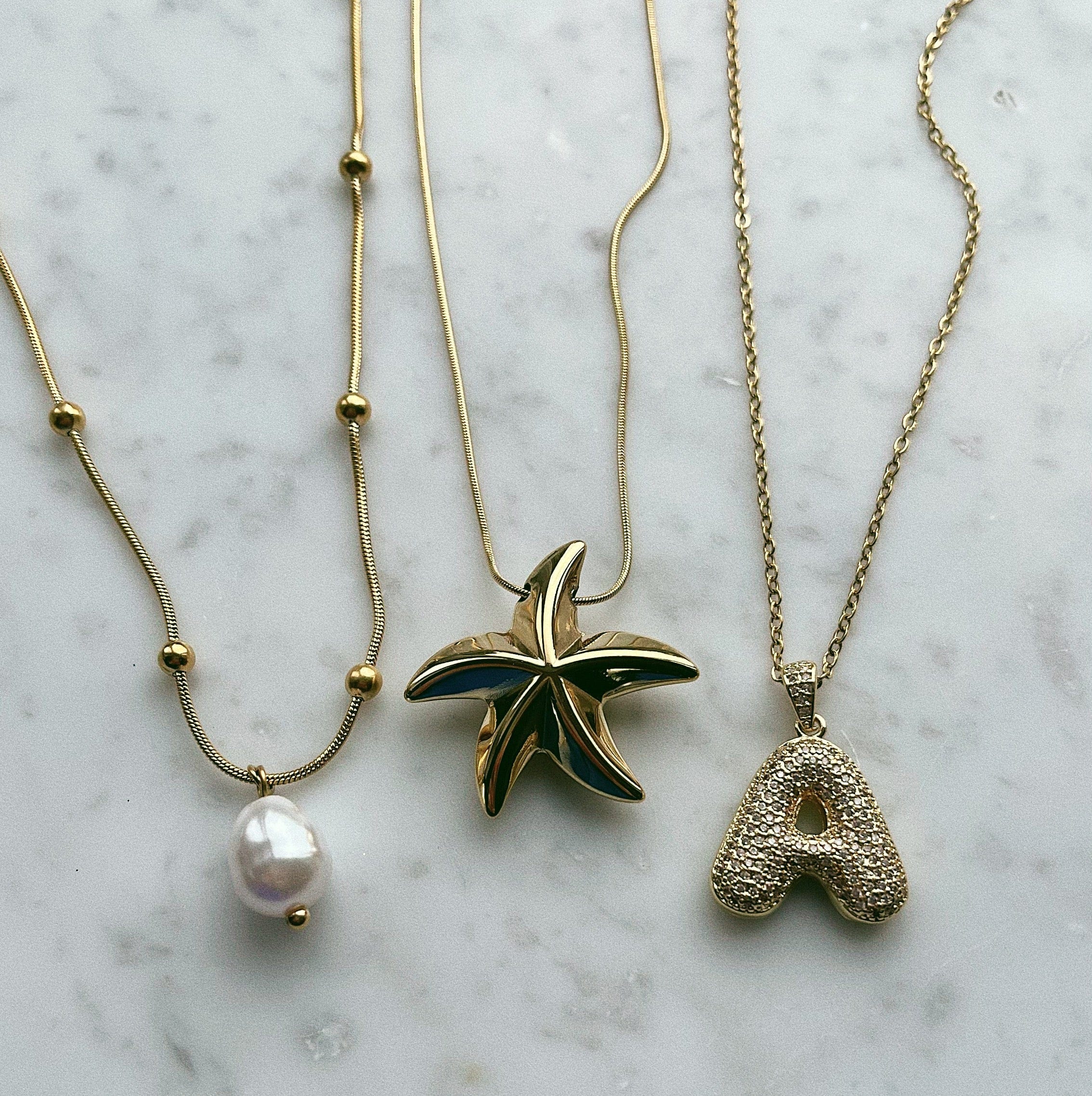 Bubble Initial Necklace - Image 7