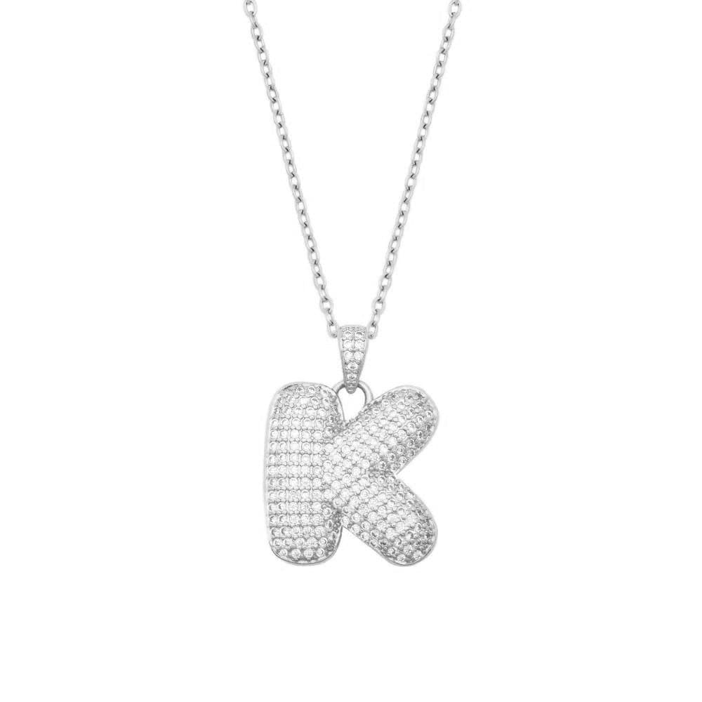 Bubble Initial Necklace - Image 8