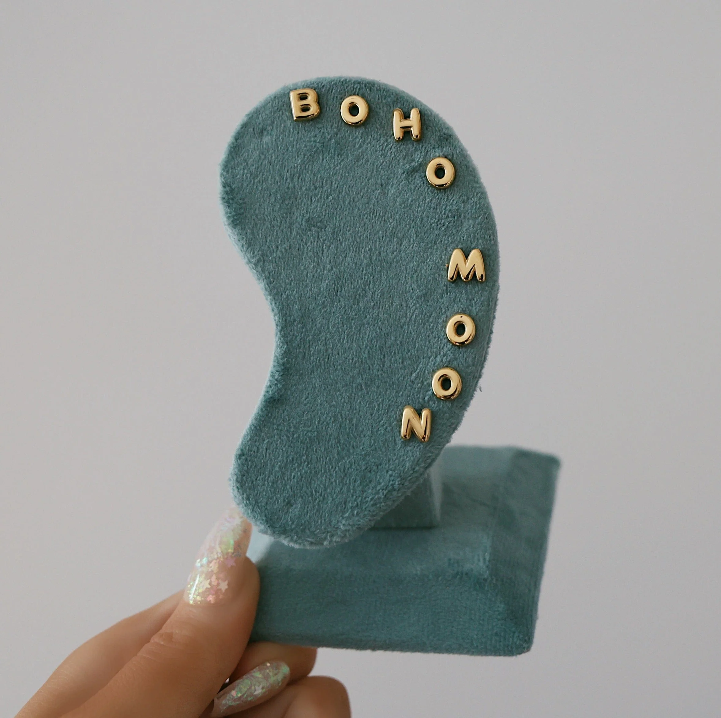 Bubble Initial Stud Earrings - Image 2