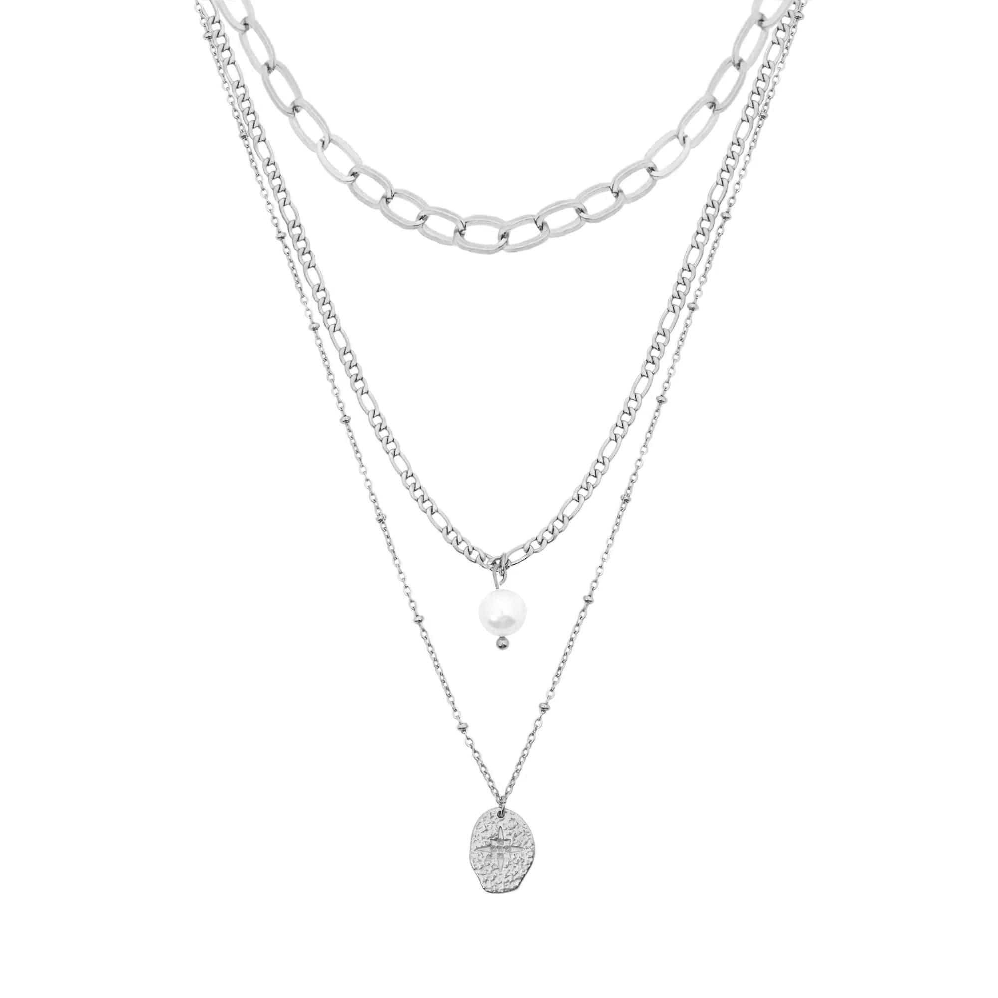 Cascade Pearl Layered Necklace - Image 5