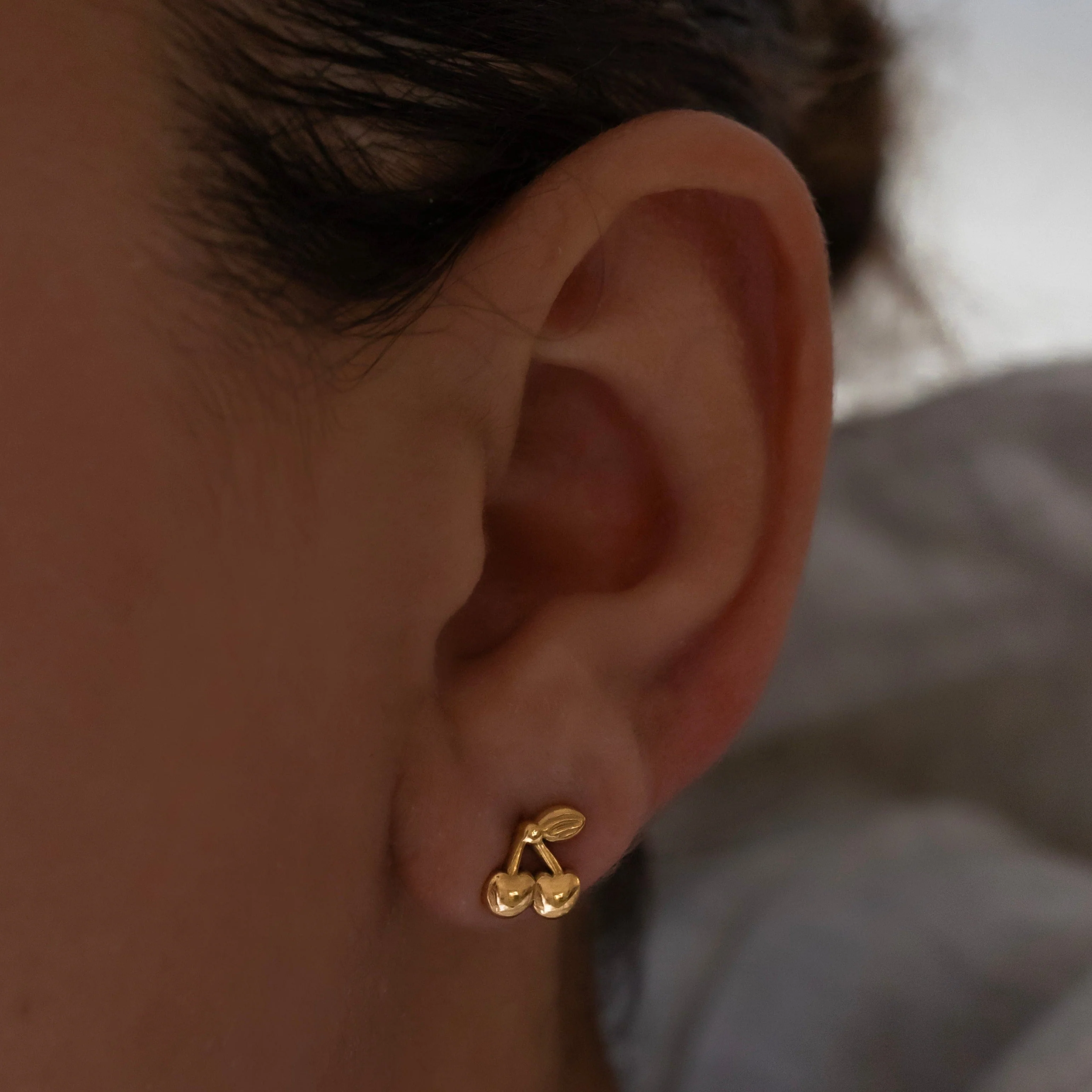 Cherry Stud Earrings - Image 4