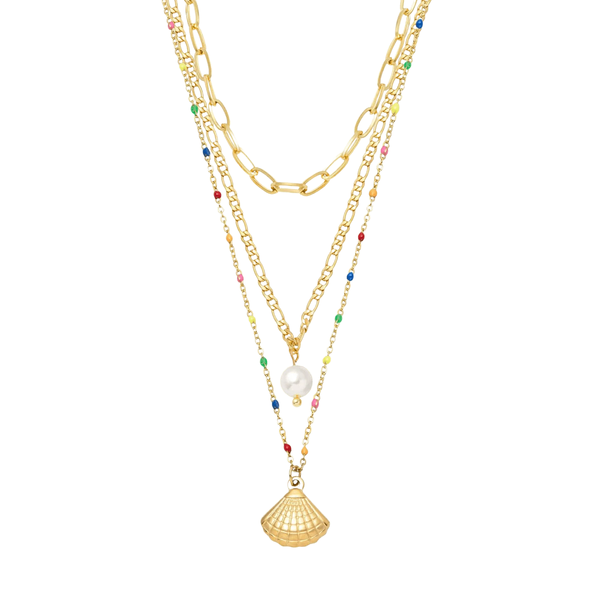 Confetti Pearl Layered Necklace