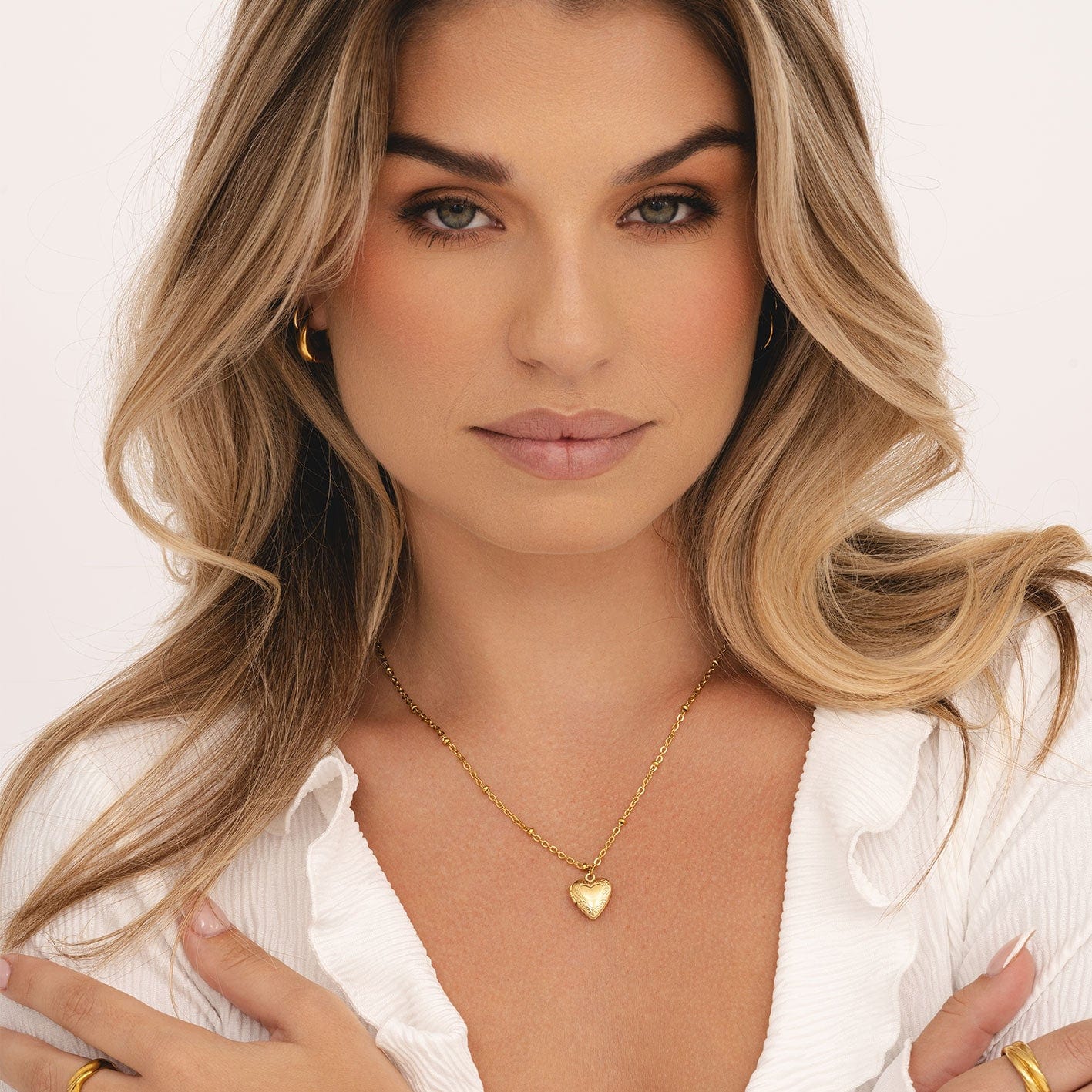 Dannie Mini Heart Locket Necklace - Image 2
