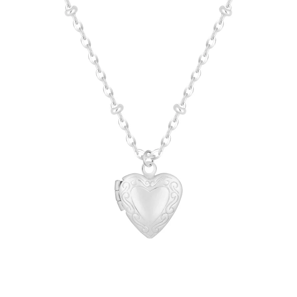 Dannie Mini Heart Locket Necklace - Image 6