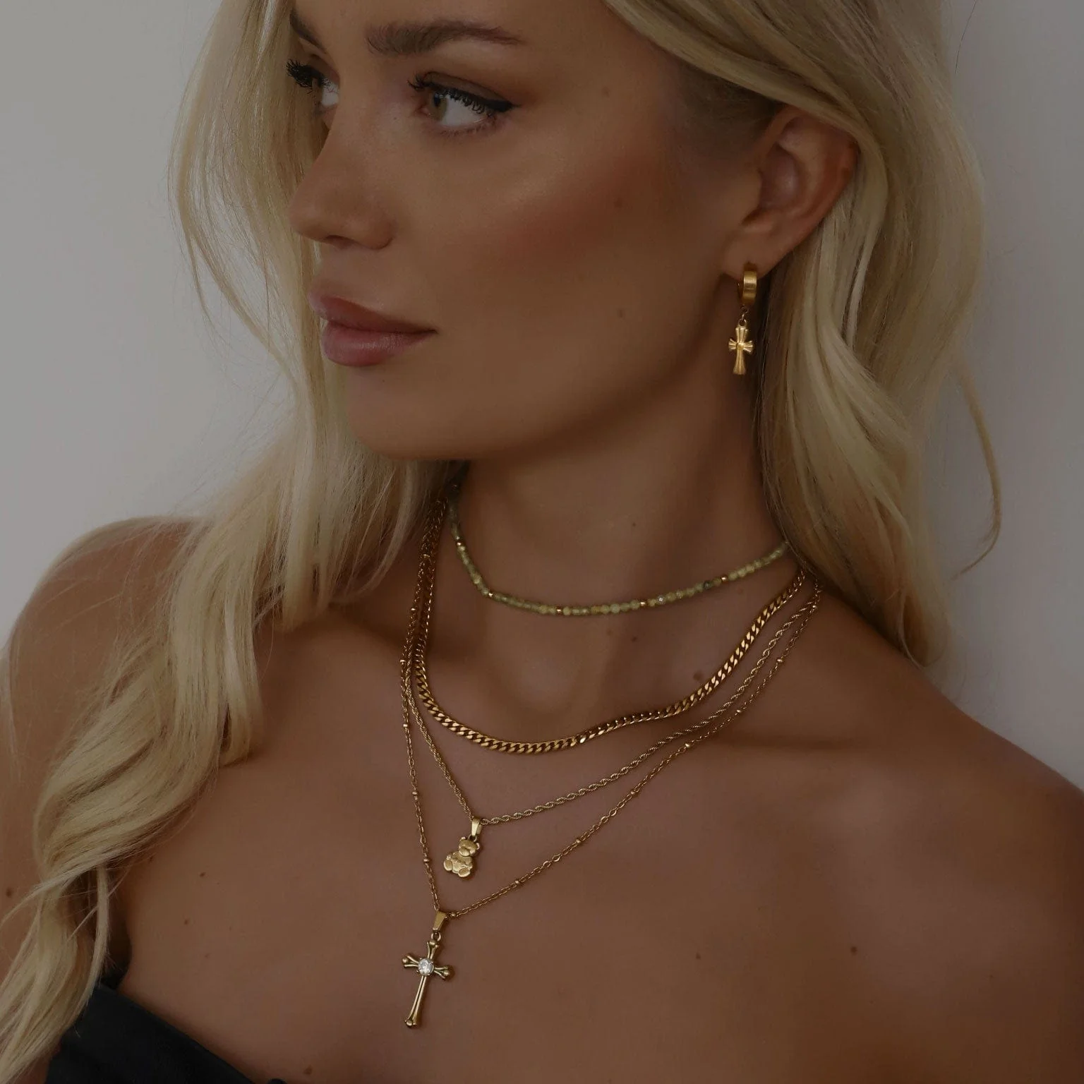 Elsie Peridot Choker Necklace - Image 9