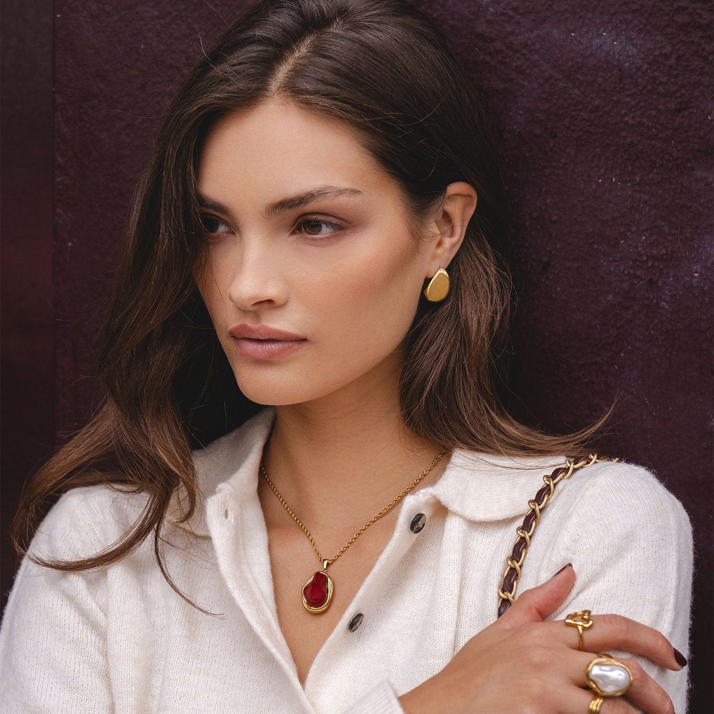 Glory Stud Earrings - Image 2