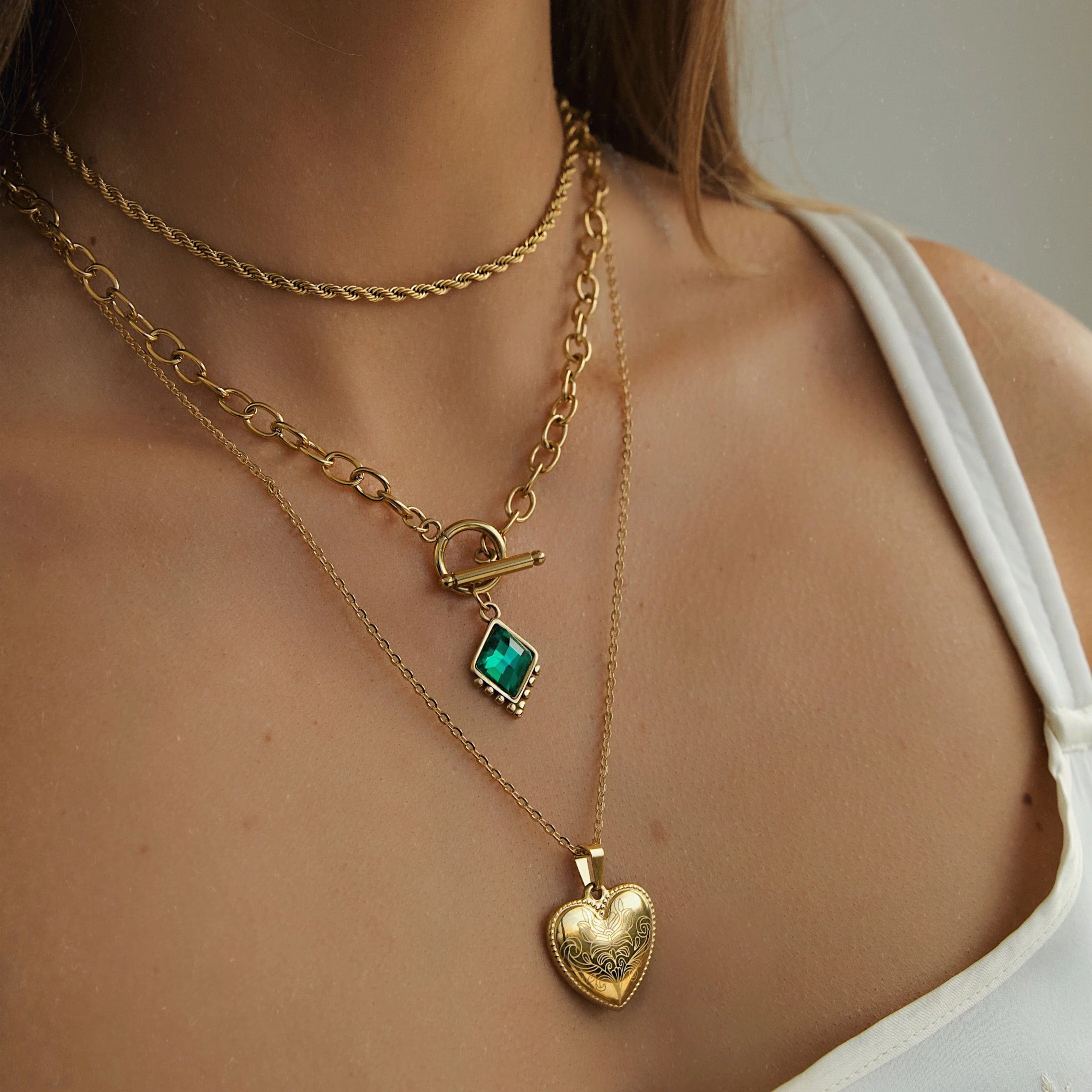 Engraved Heart Necklace - Image 3