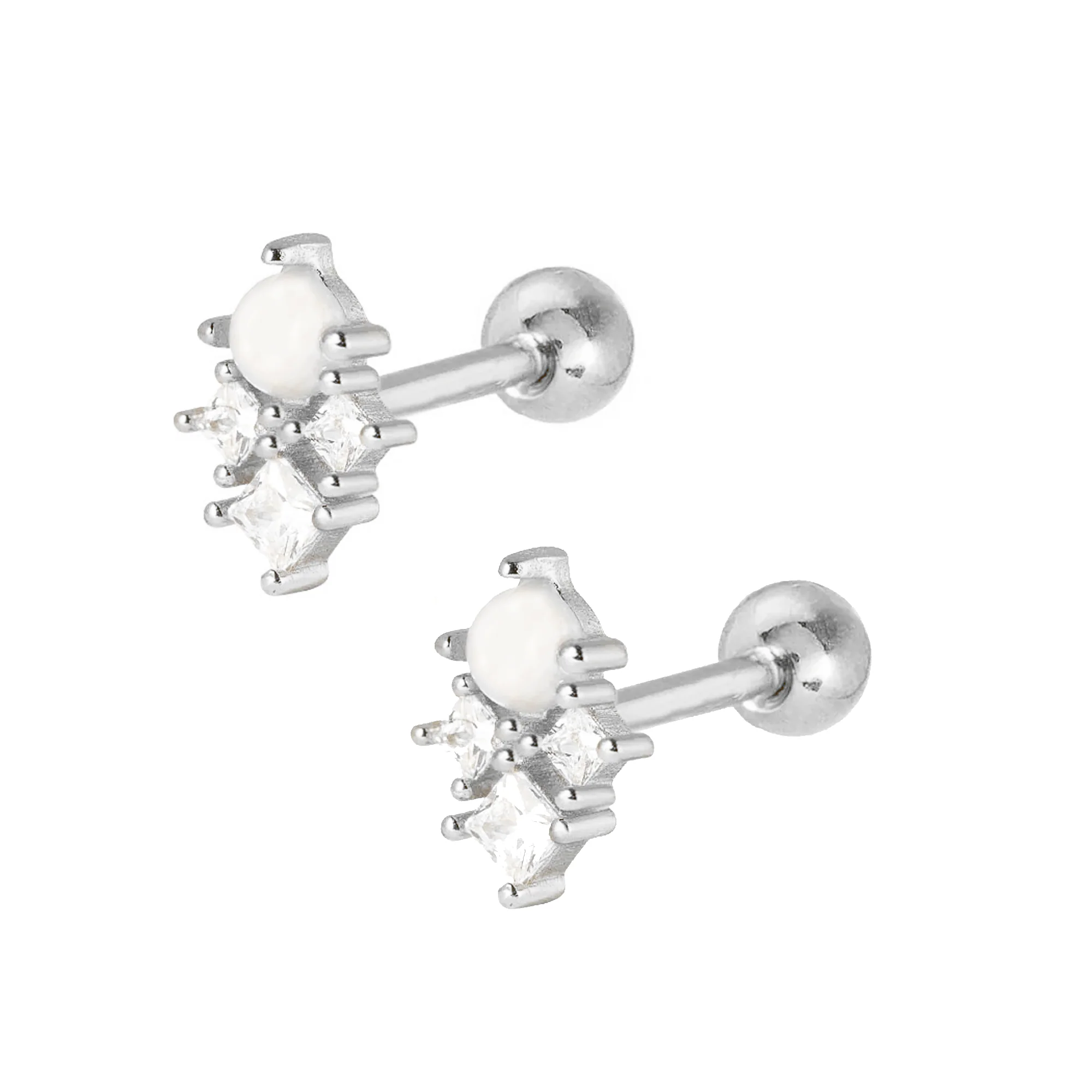 Fae Pearl Stud Earrings - Image 5