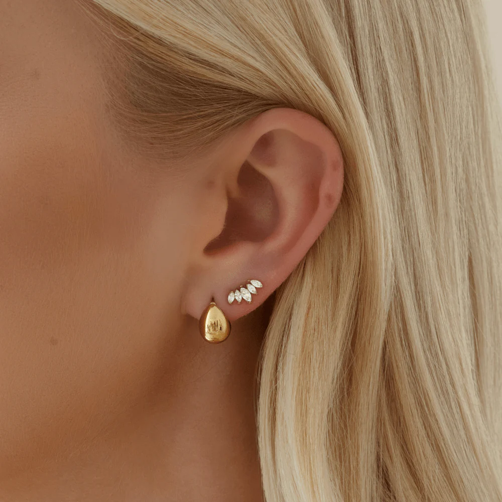Fan Stud Earrings - Image 2