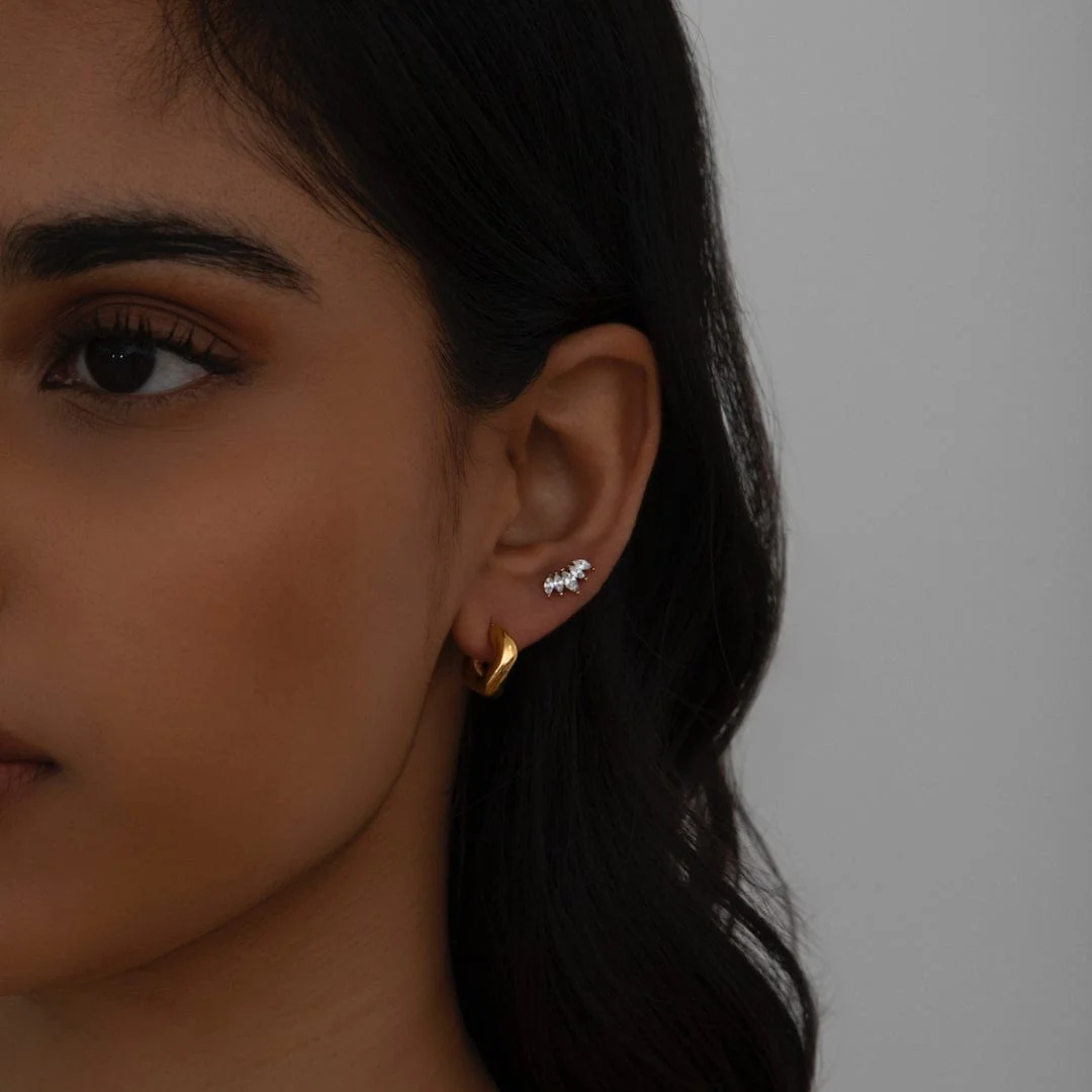 Fan Stud Earrings - Image 3