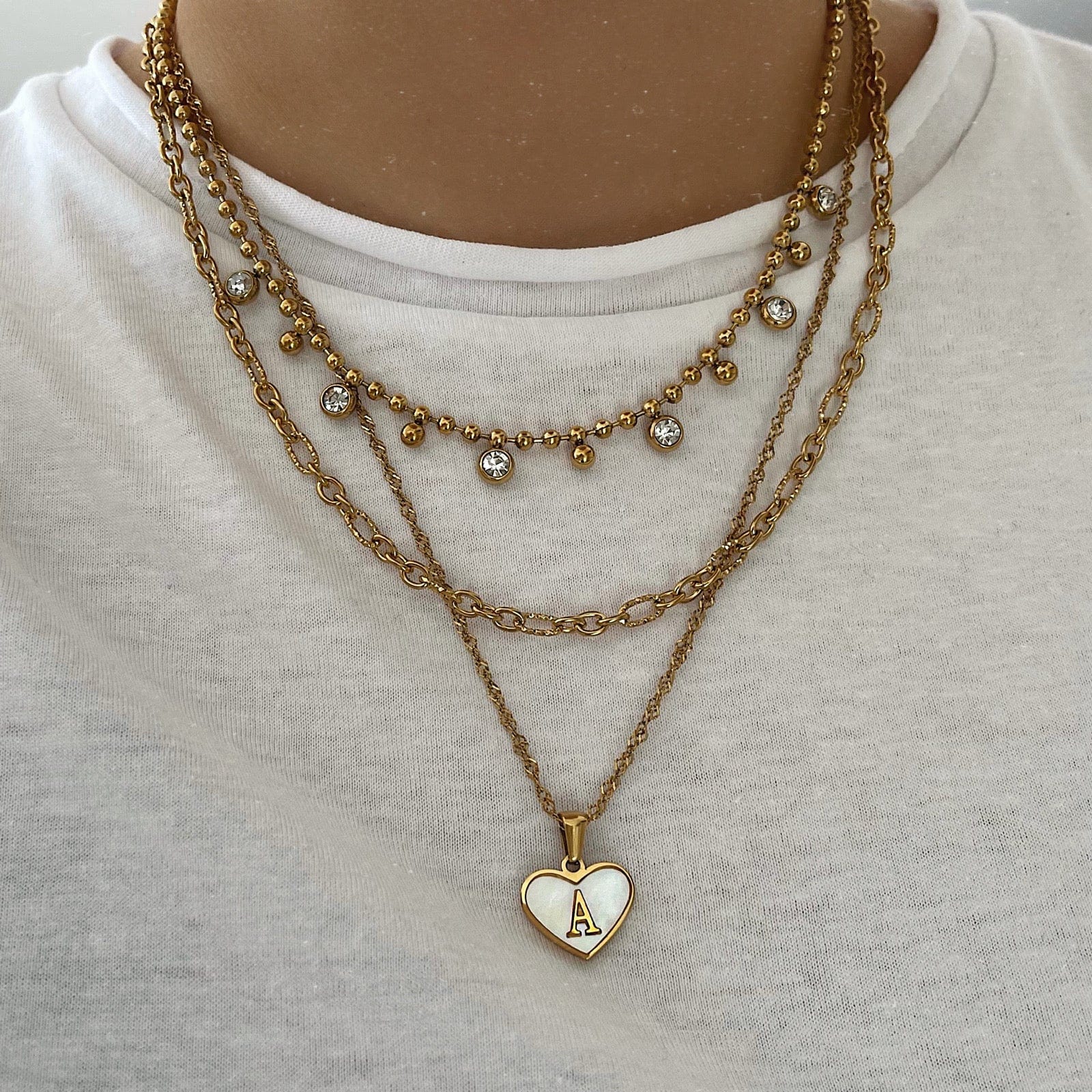 Fifi Pearl Initial Necklace - Image 2