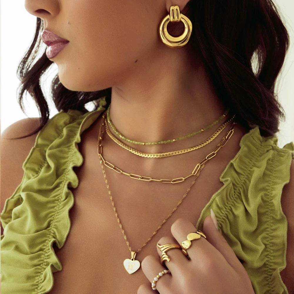 Fifi Pearl Initial Necklace - Image 3