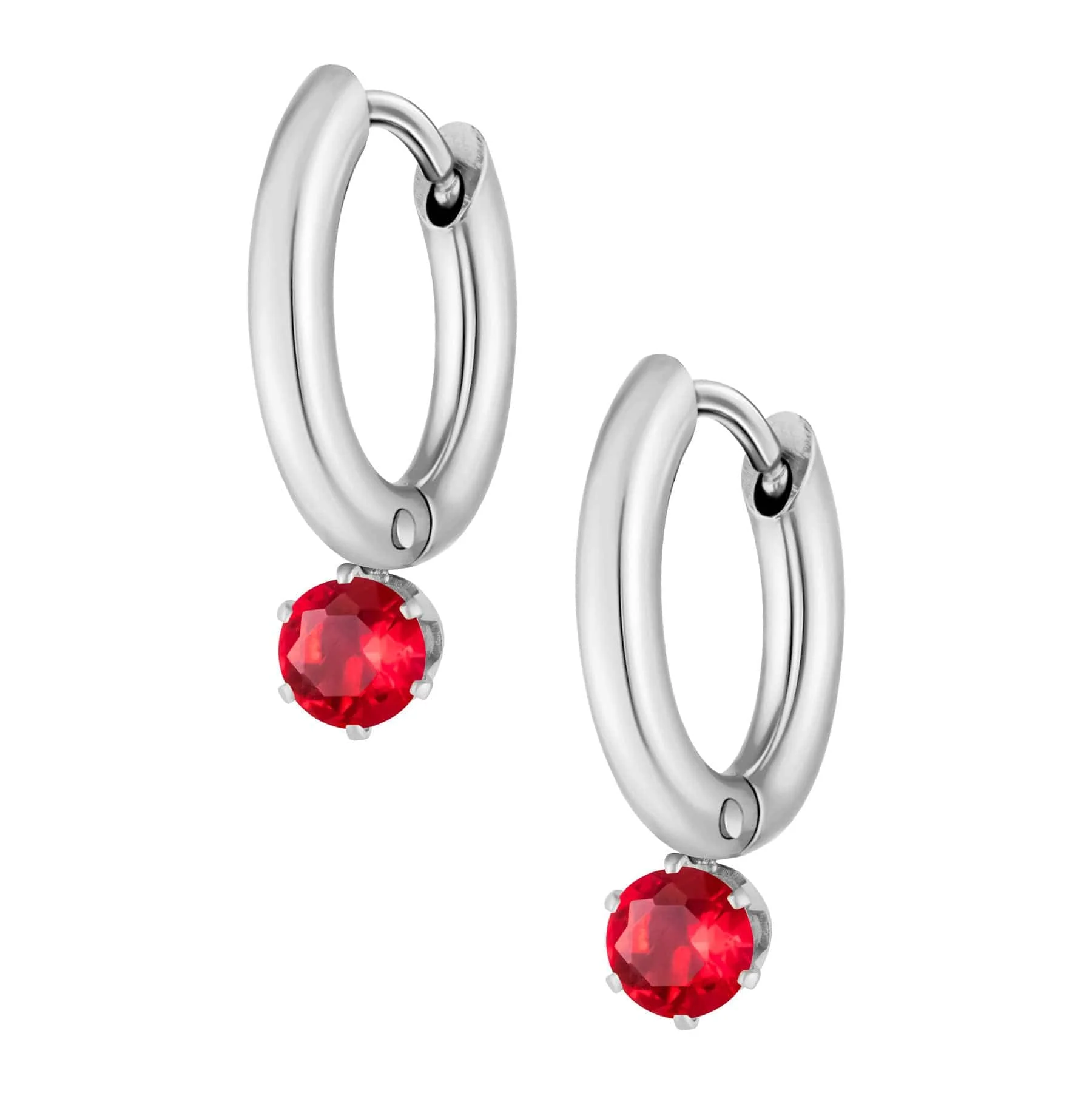 Forever Birthstone Hoop Earrings - Image 17