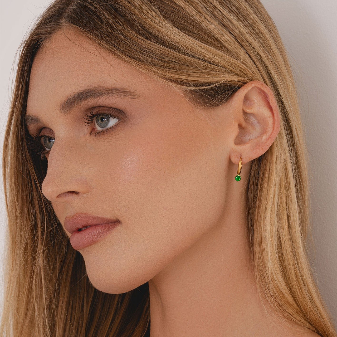 Forever Birthstone Hoop Earrings - Image 2
