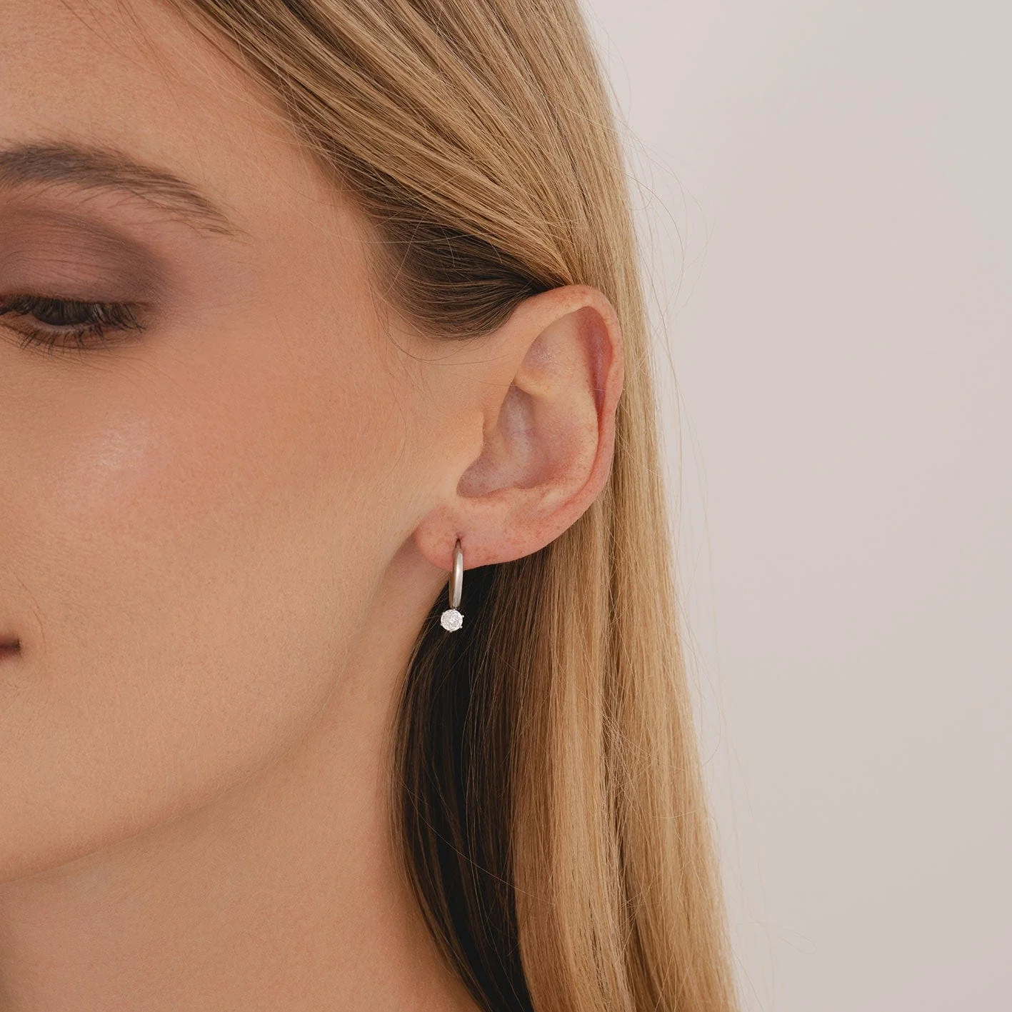 Forever Birthstone Hoop Earrings - Image 3