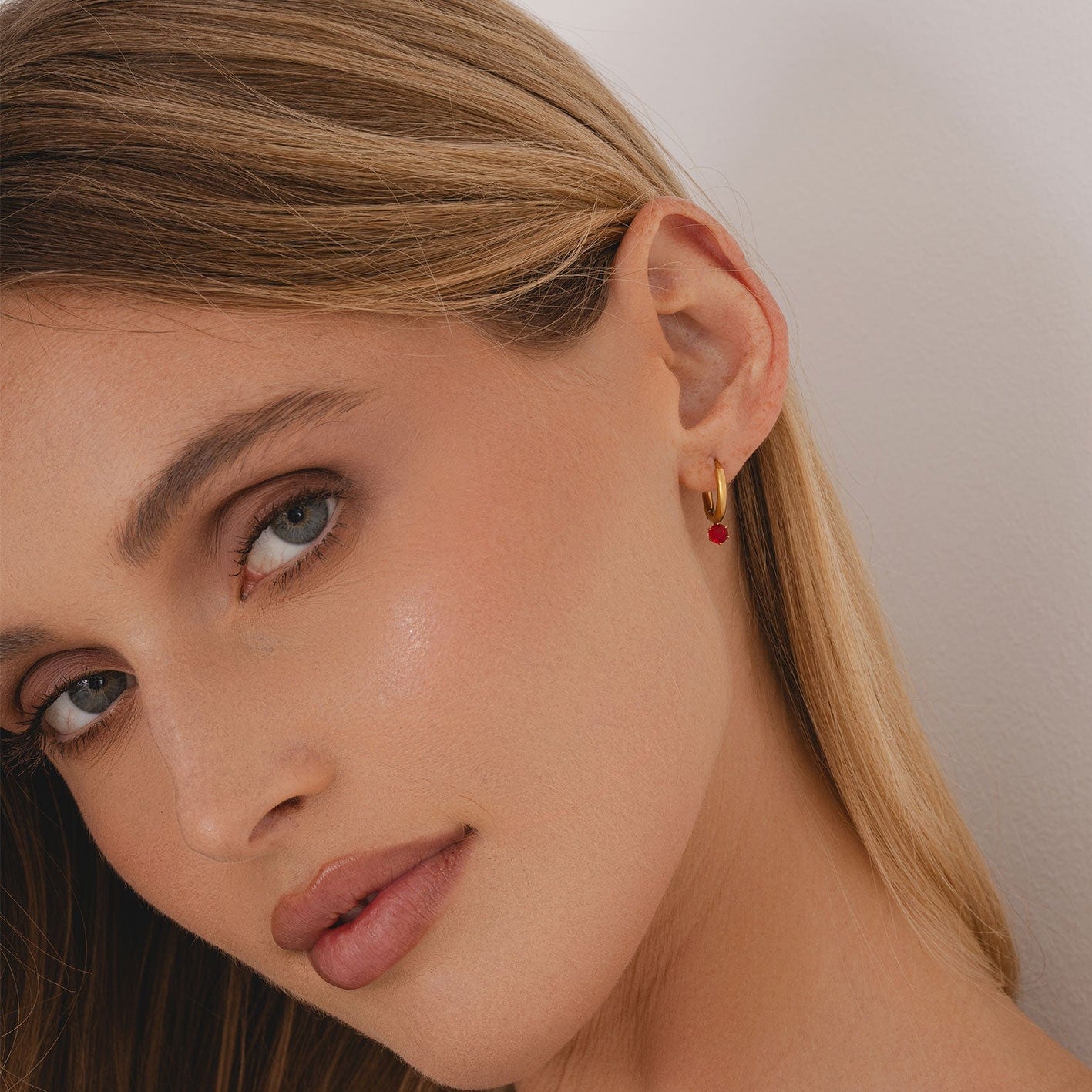 Forever Birthstone Hoop Earrings - Image 4