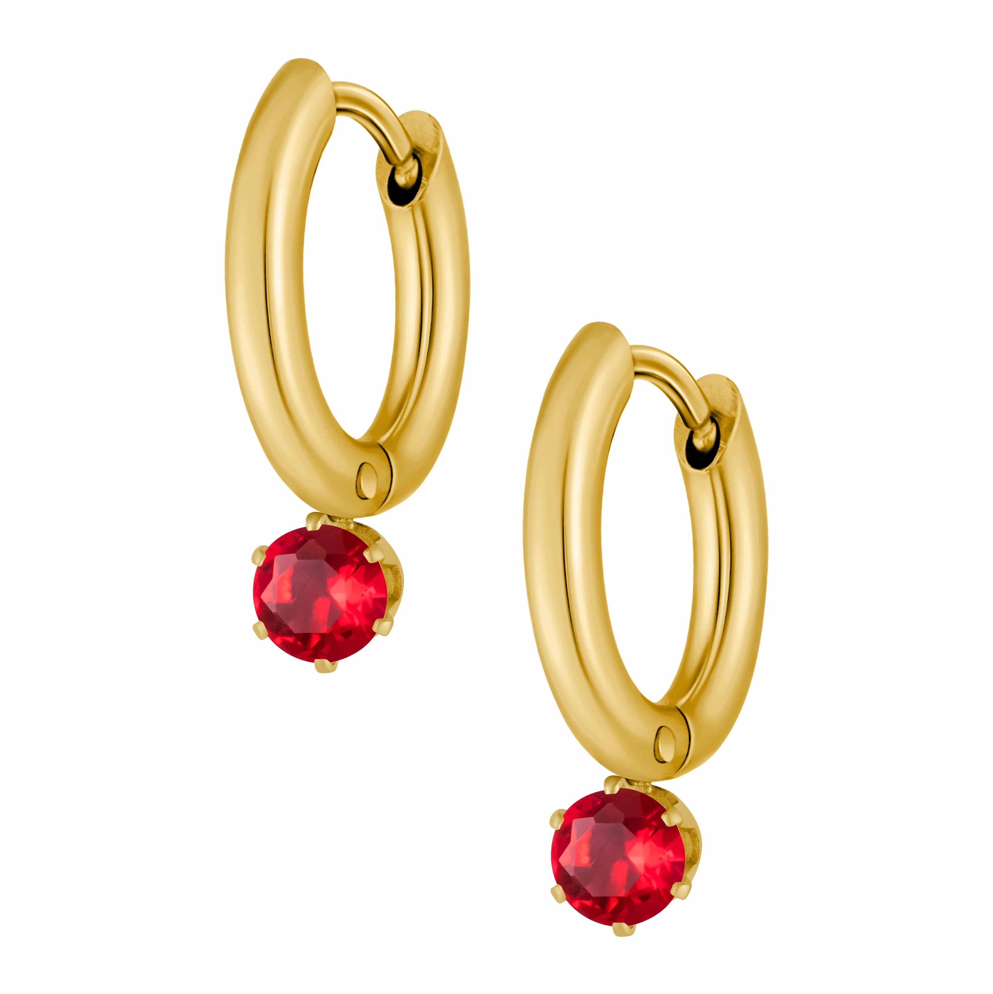 Forever Birthstone Hoop Earrings - Image 5