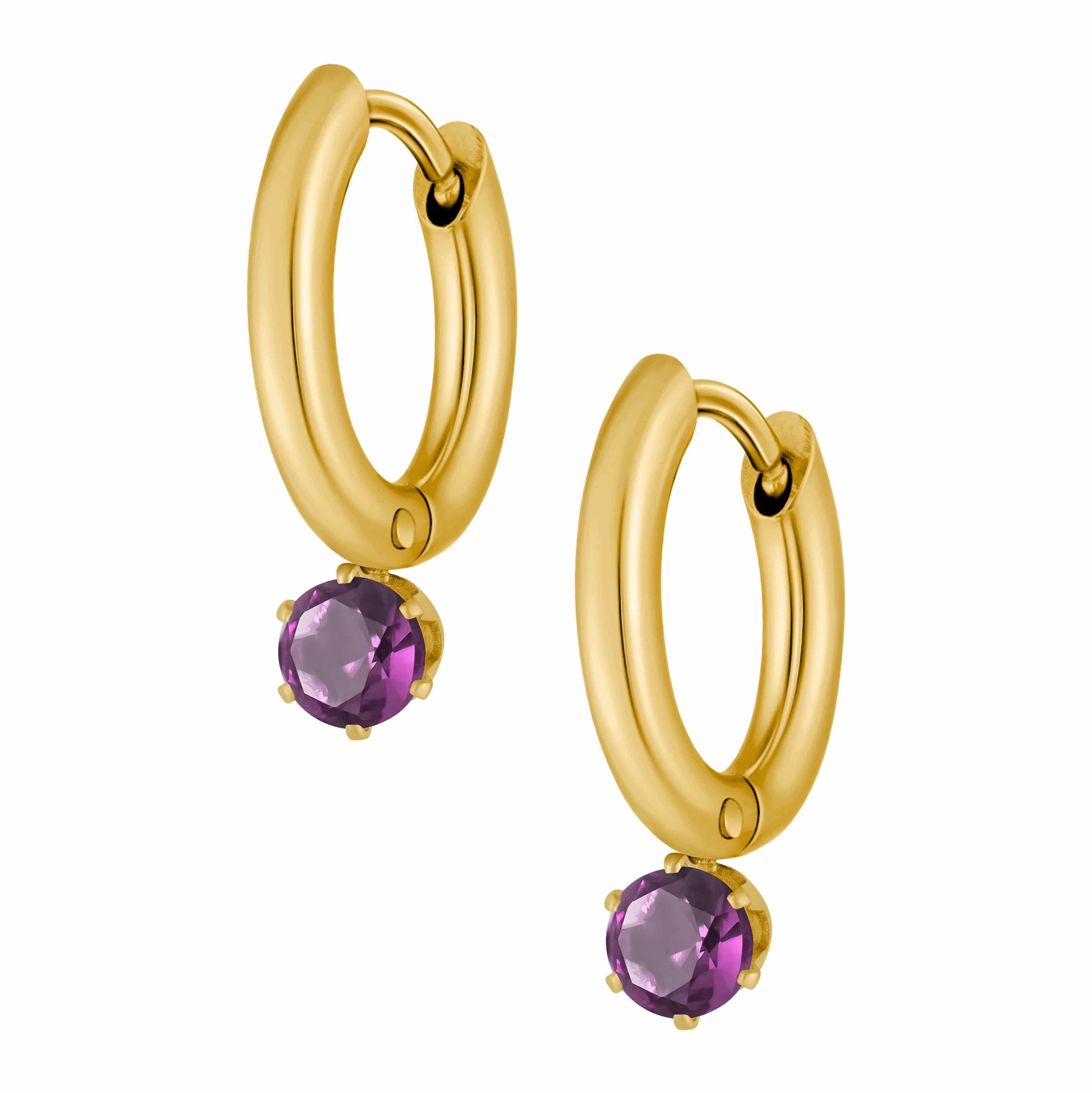 Forever Birthstone Hoop Earrings - Image 6