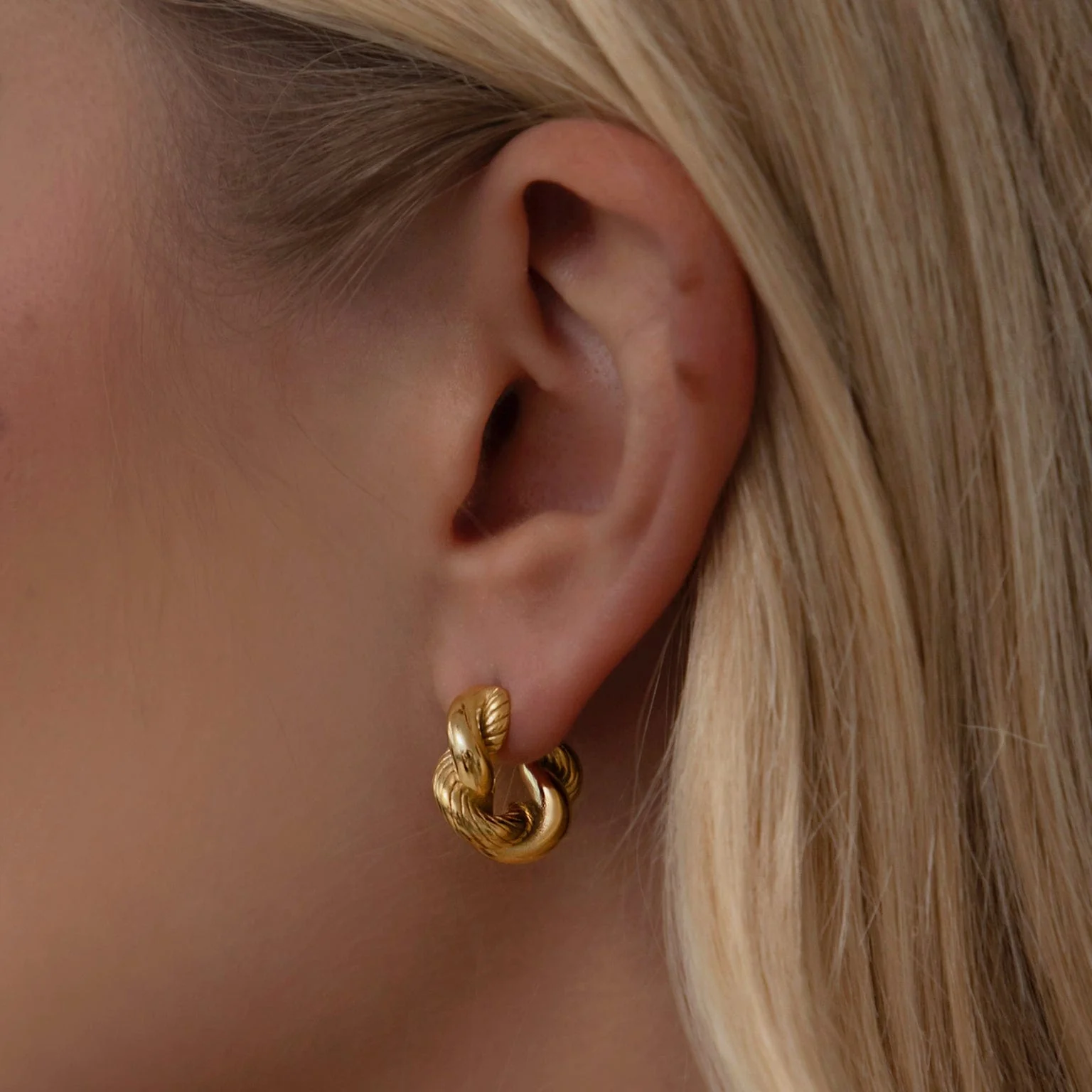 Freya Hoop Earrings - Image 2
