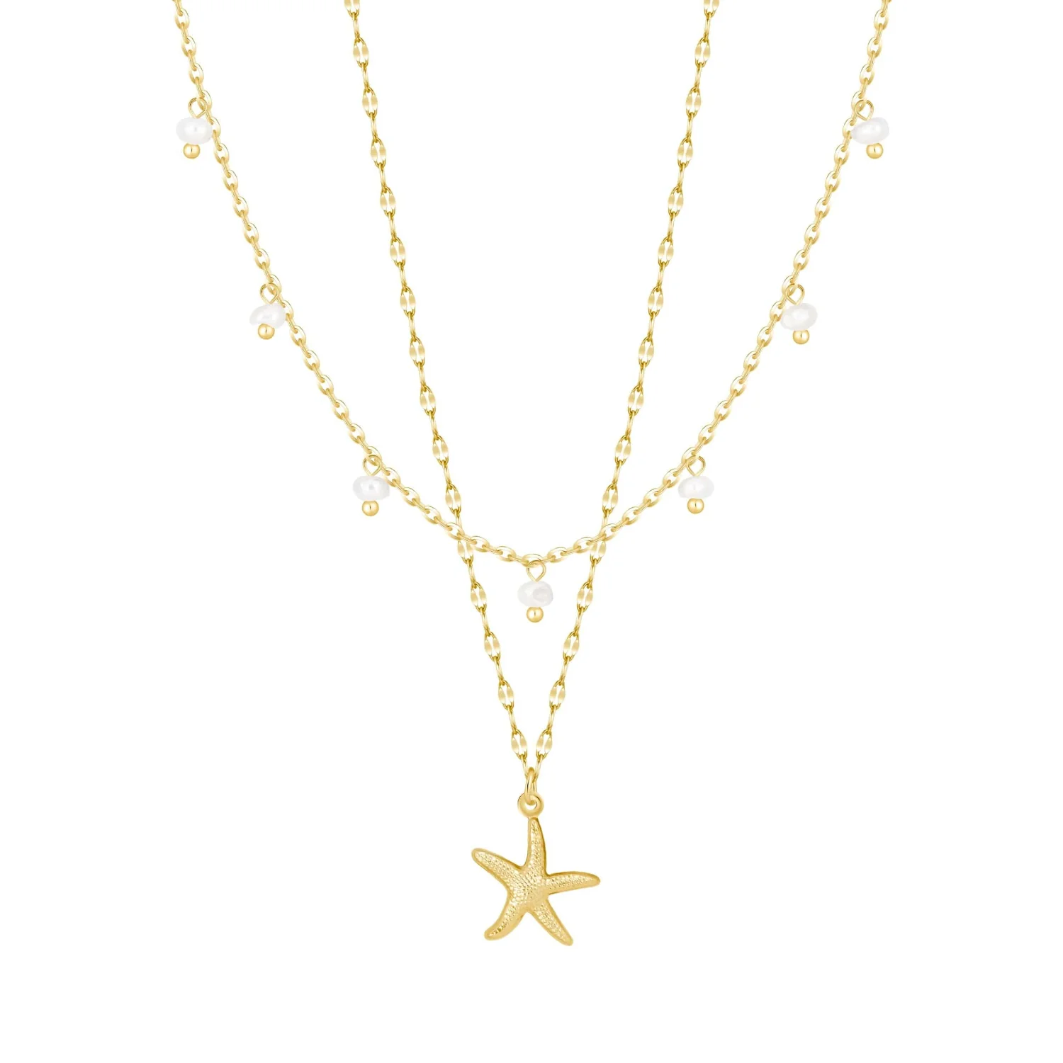 Garcelle Pearl Layered Necklace