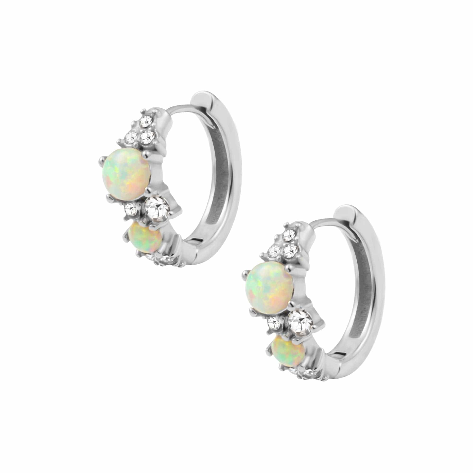 Gratitude Opal Hoop Earrings - Image 4