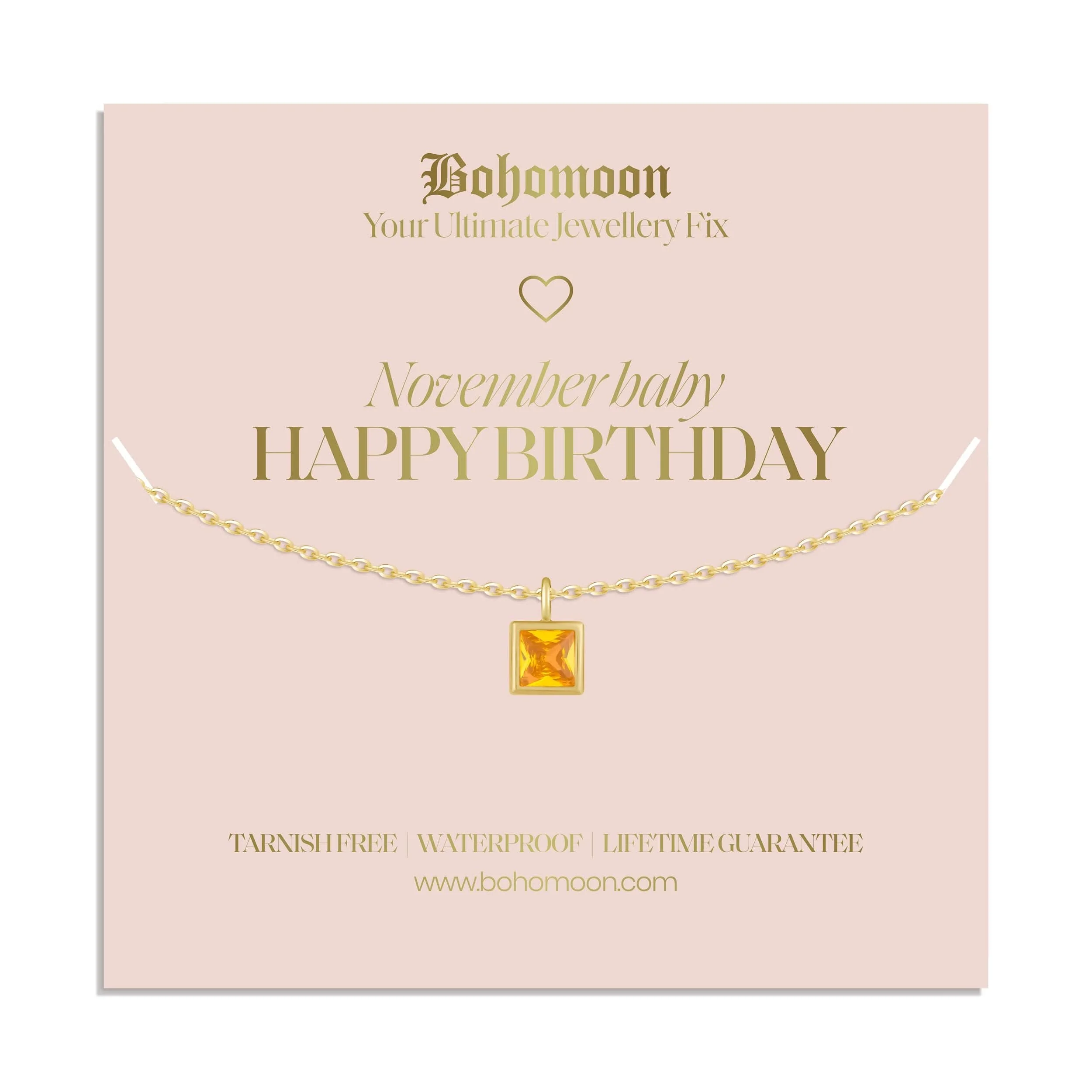 Happy Birthday Birthstone Necklace - Image 45