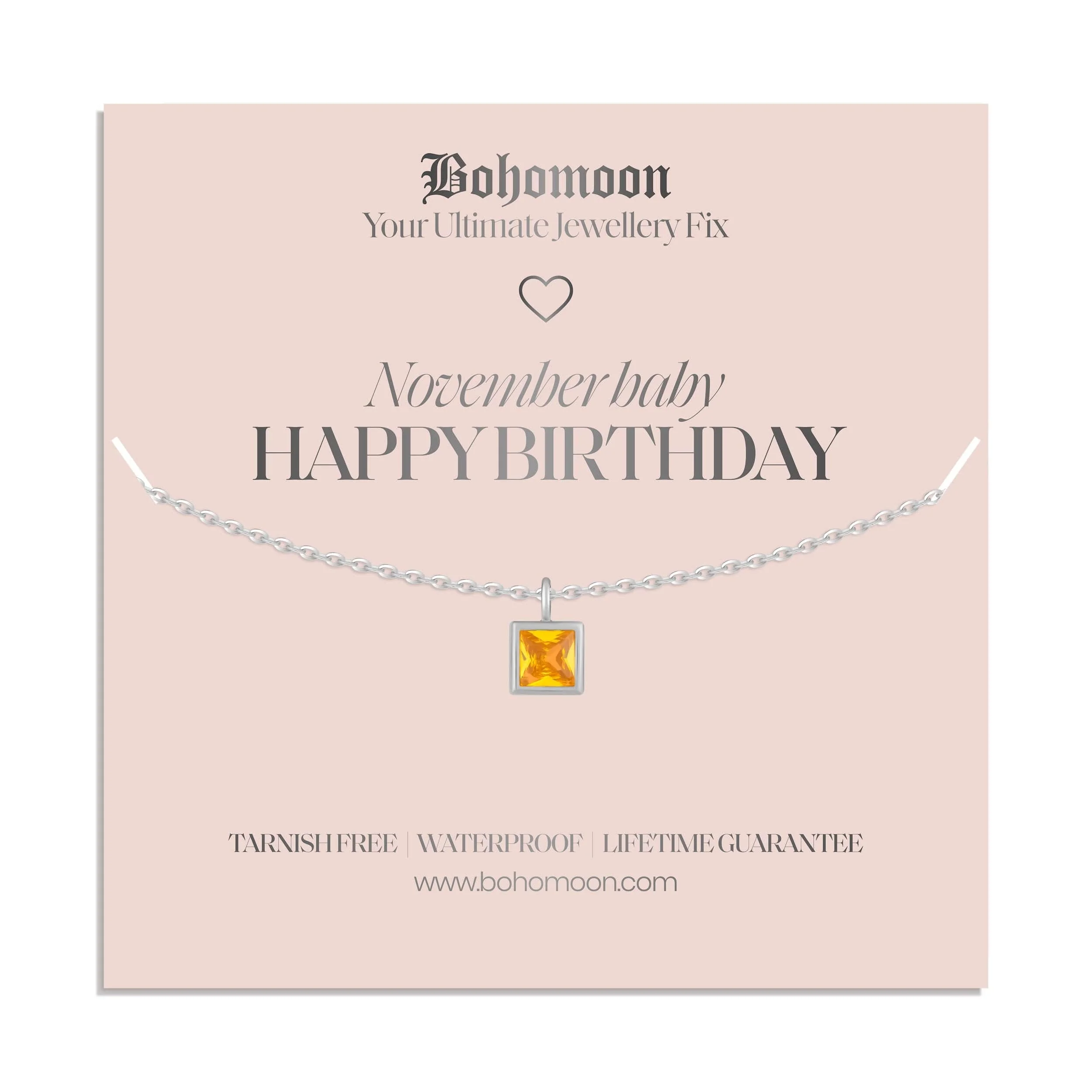 Happy Birthday Birthstone Necklace - Image 69