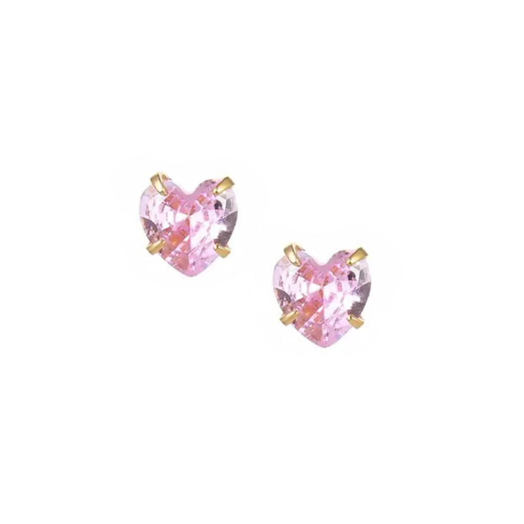 Heart Birthstone Earrings - Image 16
