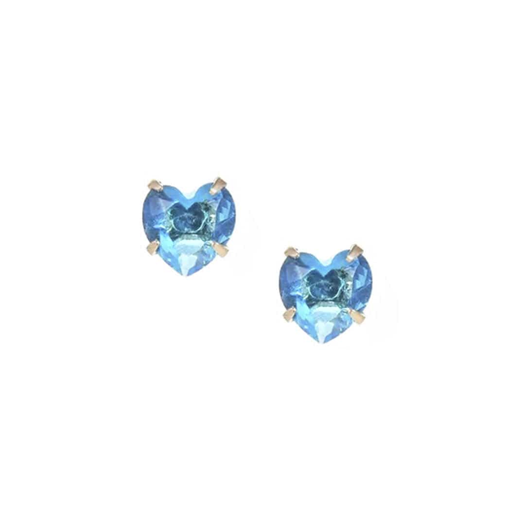 Heart Birthstone Earrings - Image 18