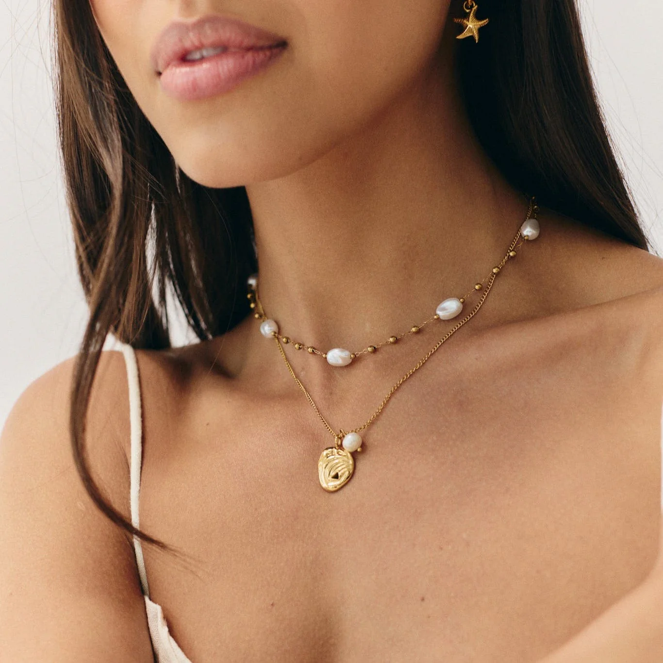 Soleil Pearl Necklace - Image 4