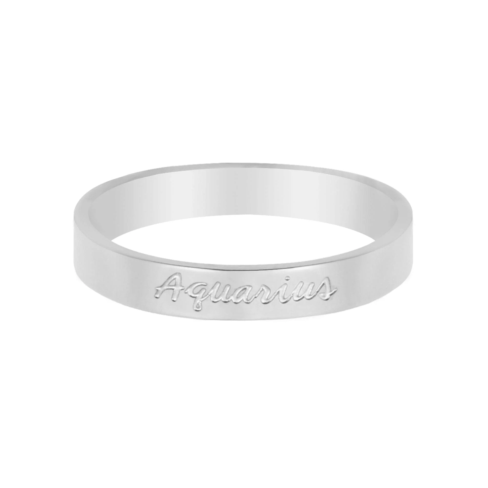 Italic Zodiac Ring Silver - Image 6