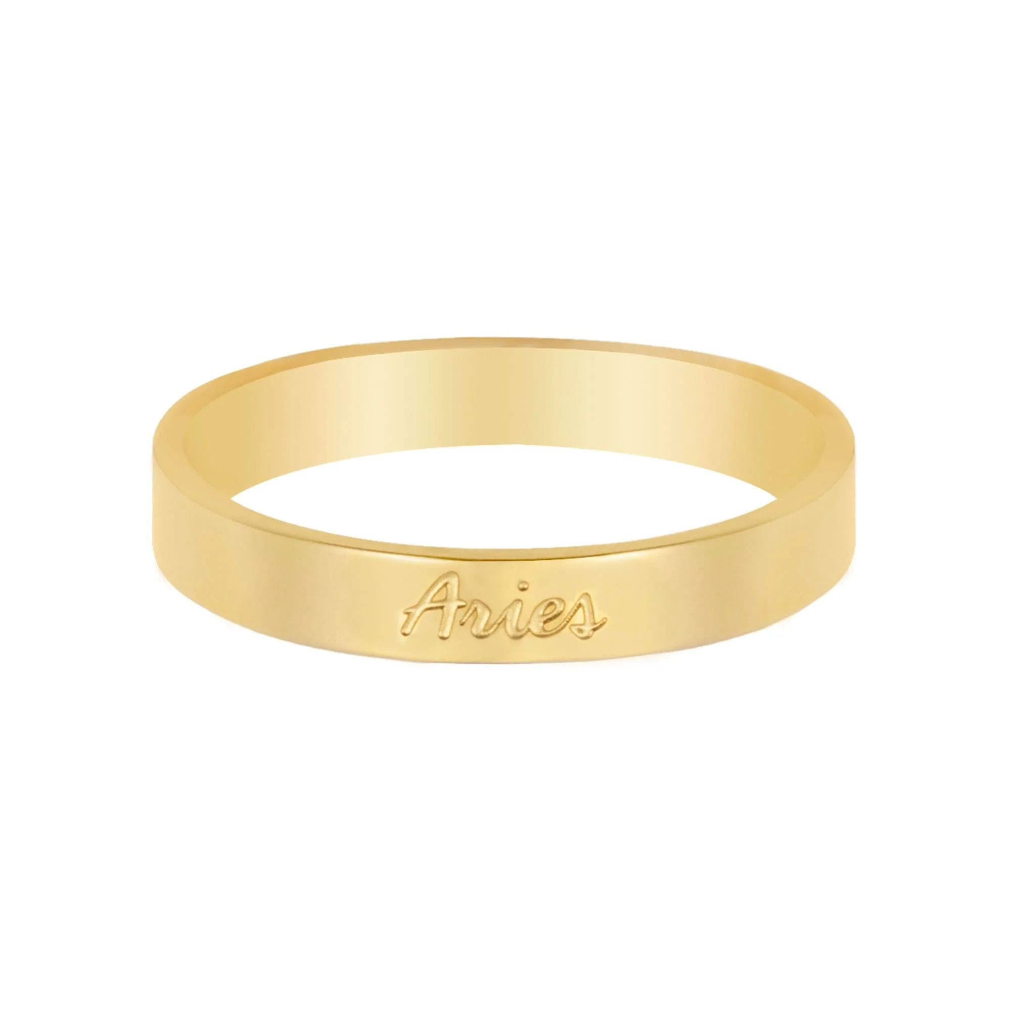 Italic Zodiac Ring Gold - Image 11