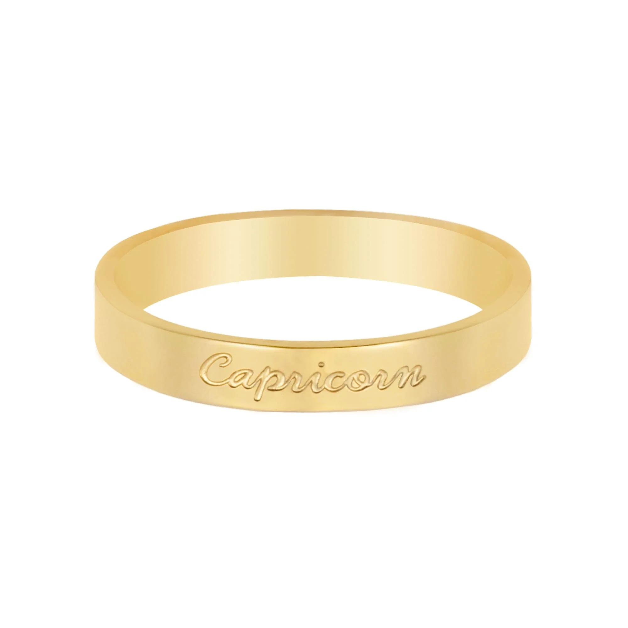 Italic Zodiac Ring Gold - Image 12
