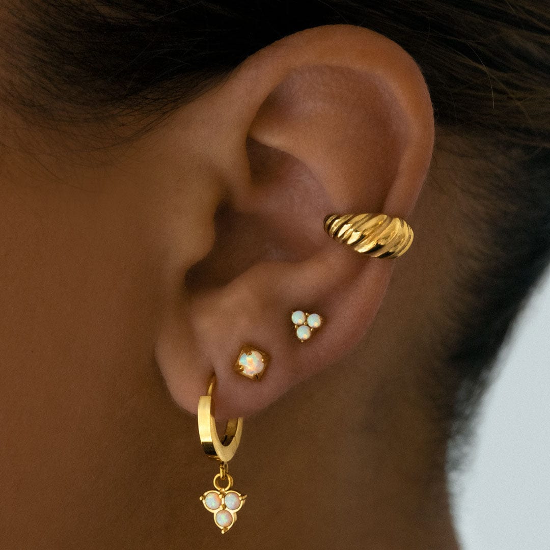 Jamille Opal Hoop Earrings - Image 2