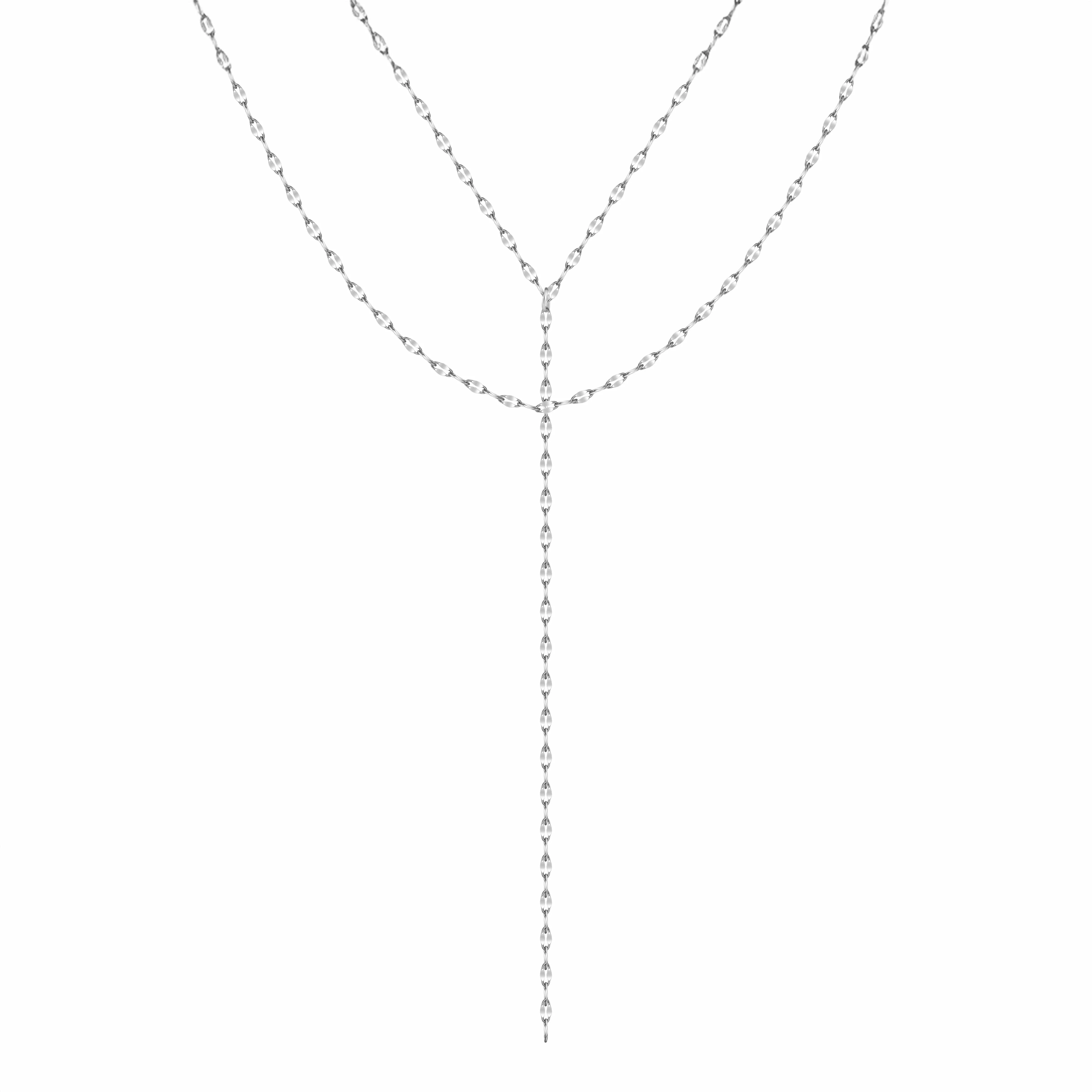 Jordana Layered Lariat Necklace - Image 7