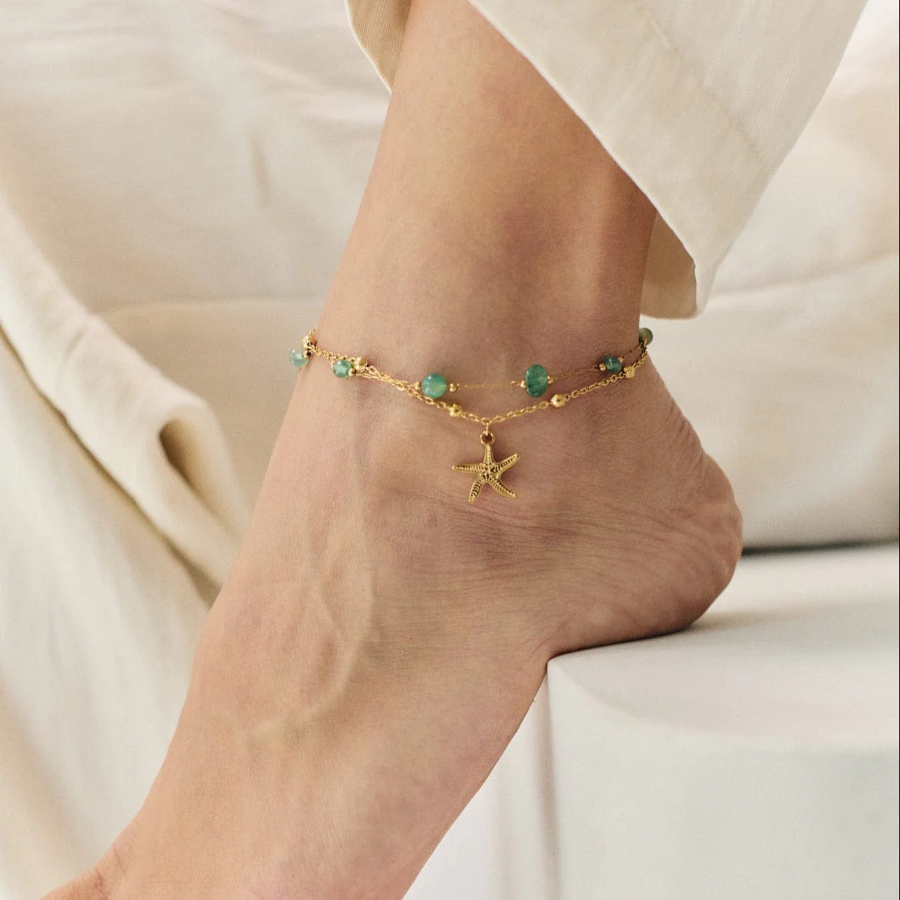 Khloe Starfish Anklet - Image 2