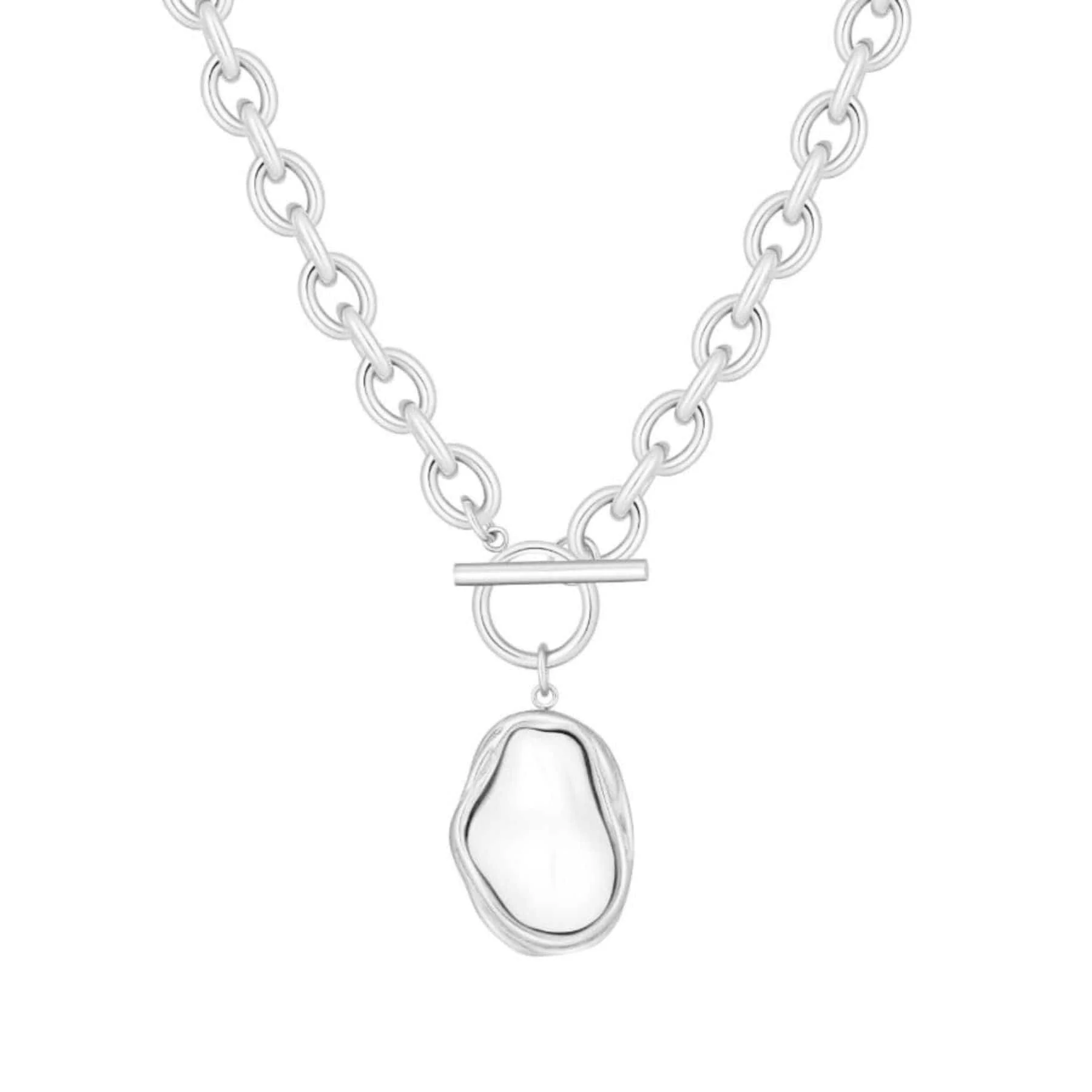 Laurel Pearl TBar Necklace - Image 10