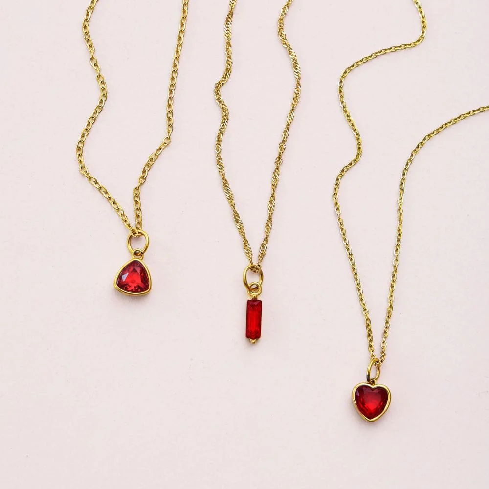 Quartet Birthstone Necklace - Image 10