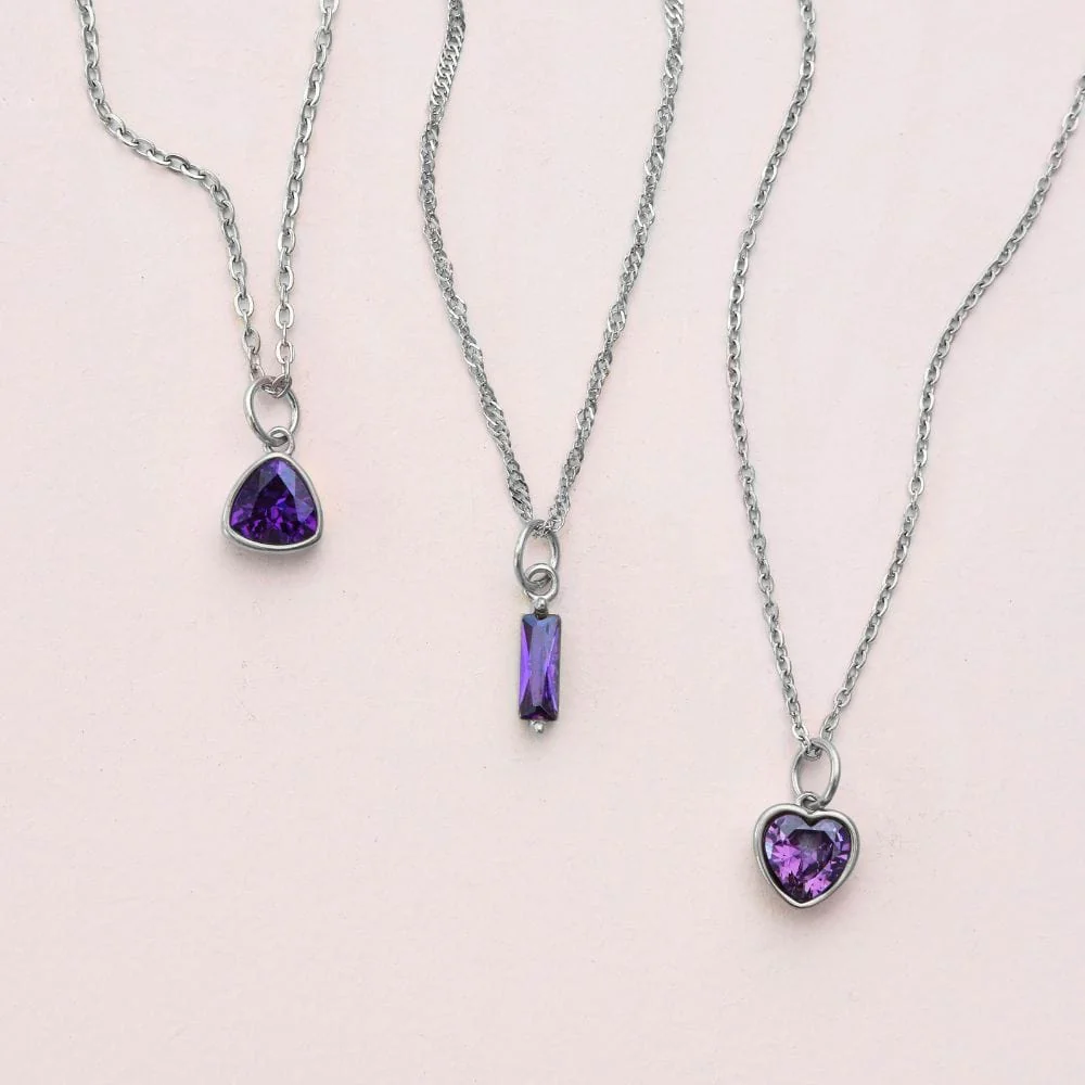 Quartet Birthstone Necklace - Image 13