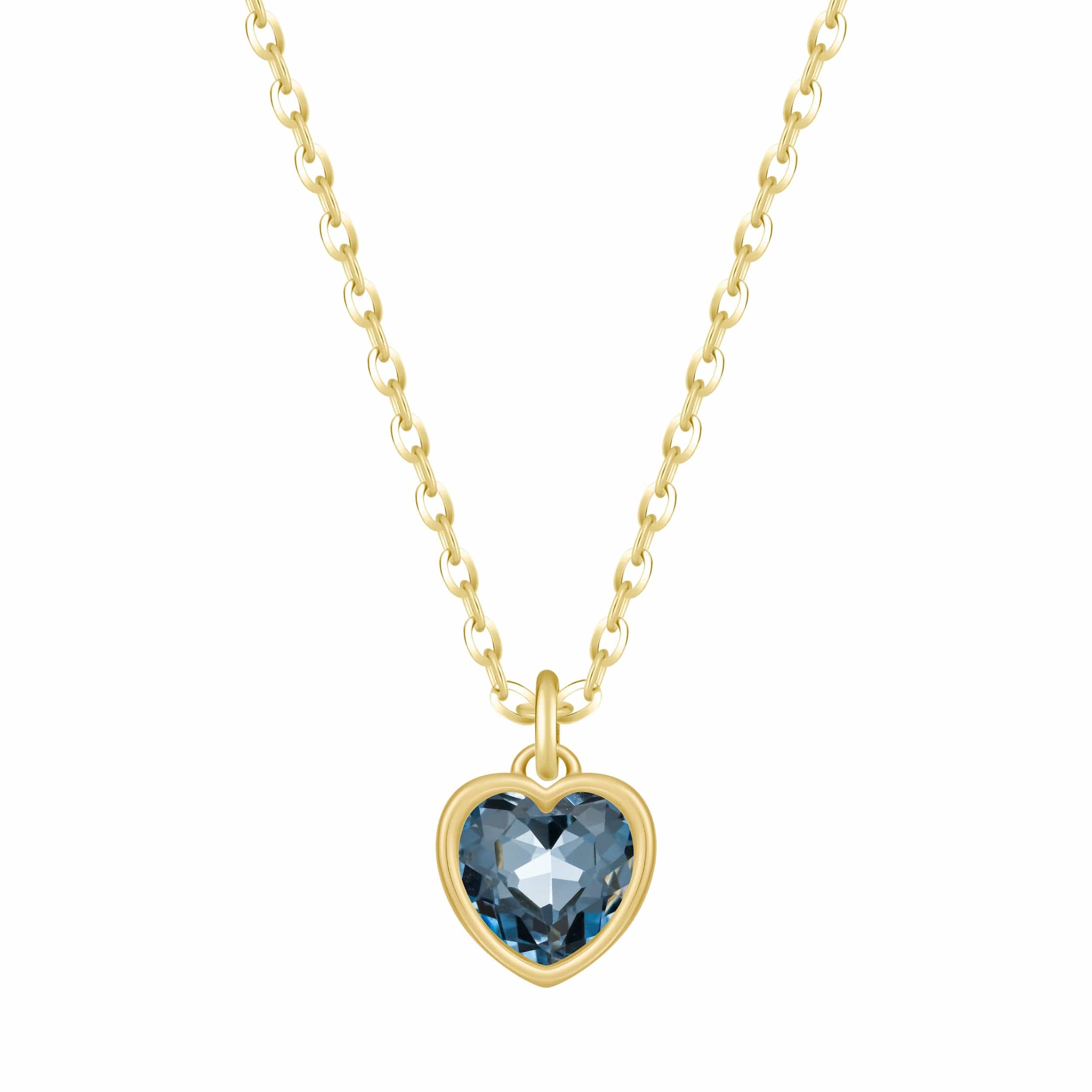 Love Heart Birthstone Necklace - Image 28