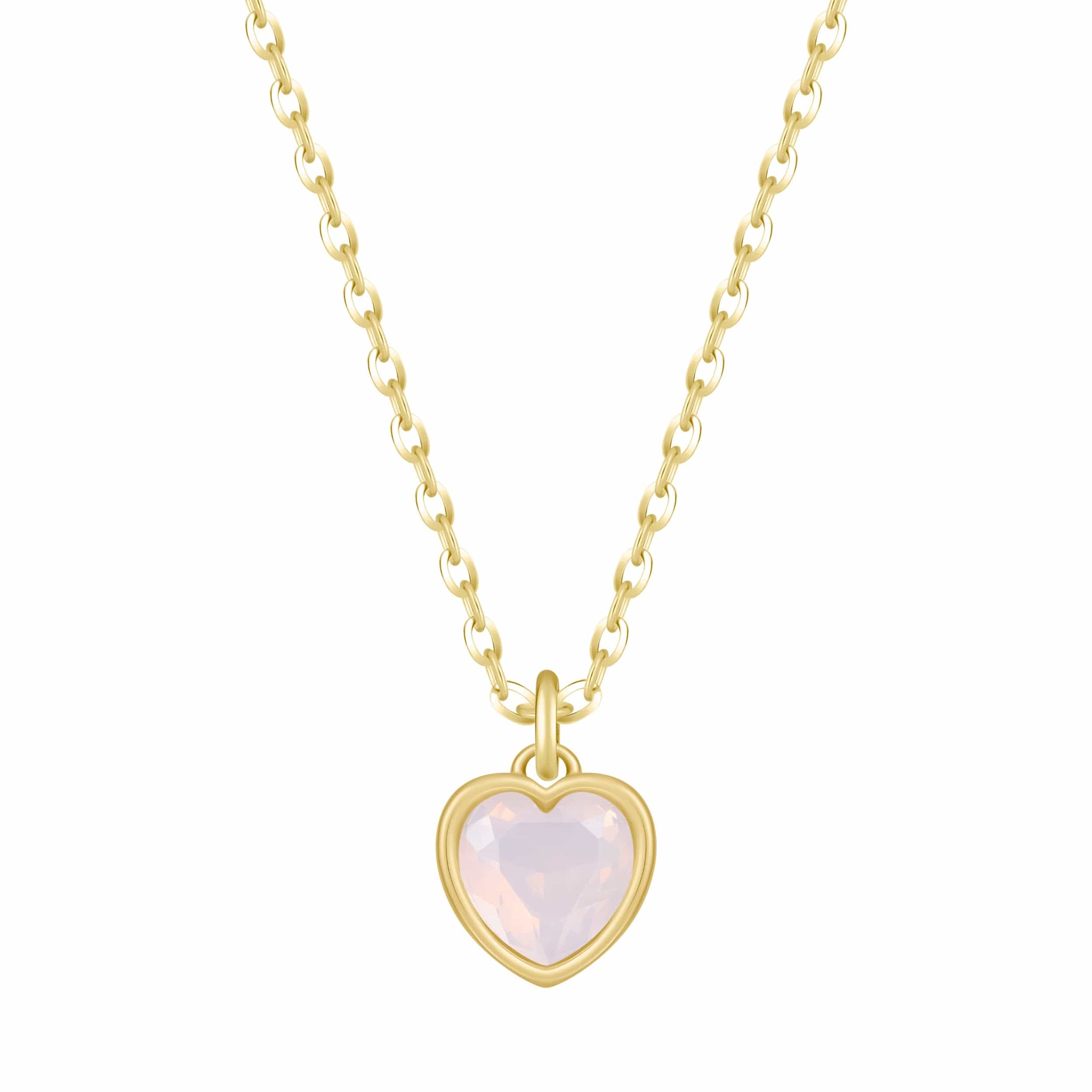 Love Heart Birthstone Necklace - Image 31
